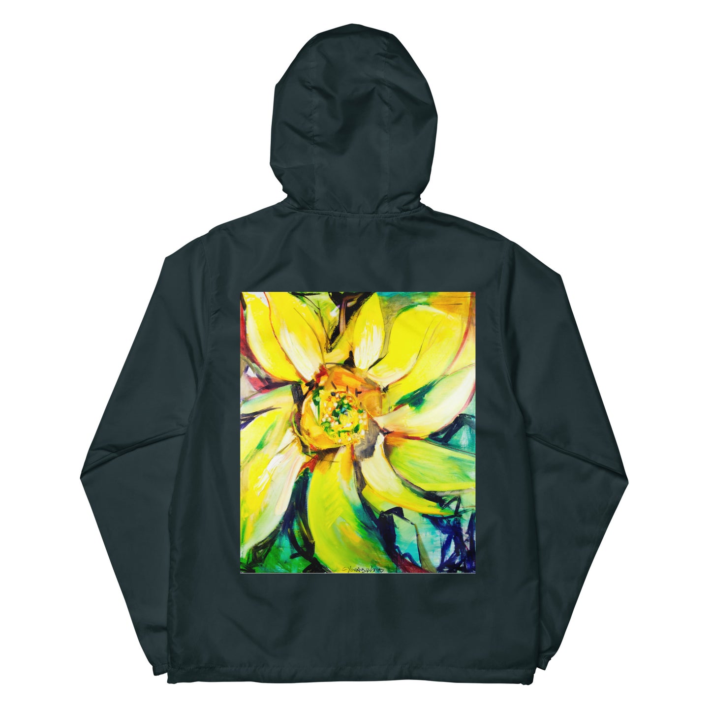 Bosco Sunflower Unisex lightweight zip up windbreaker
