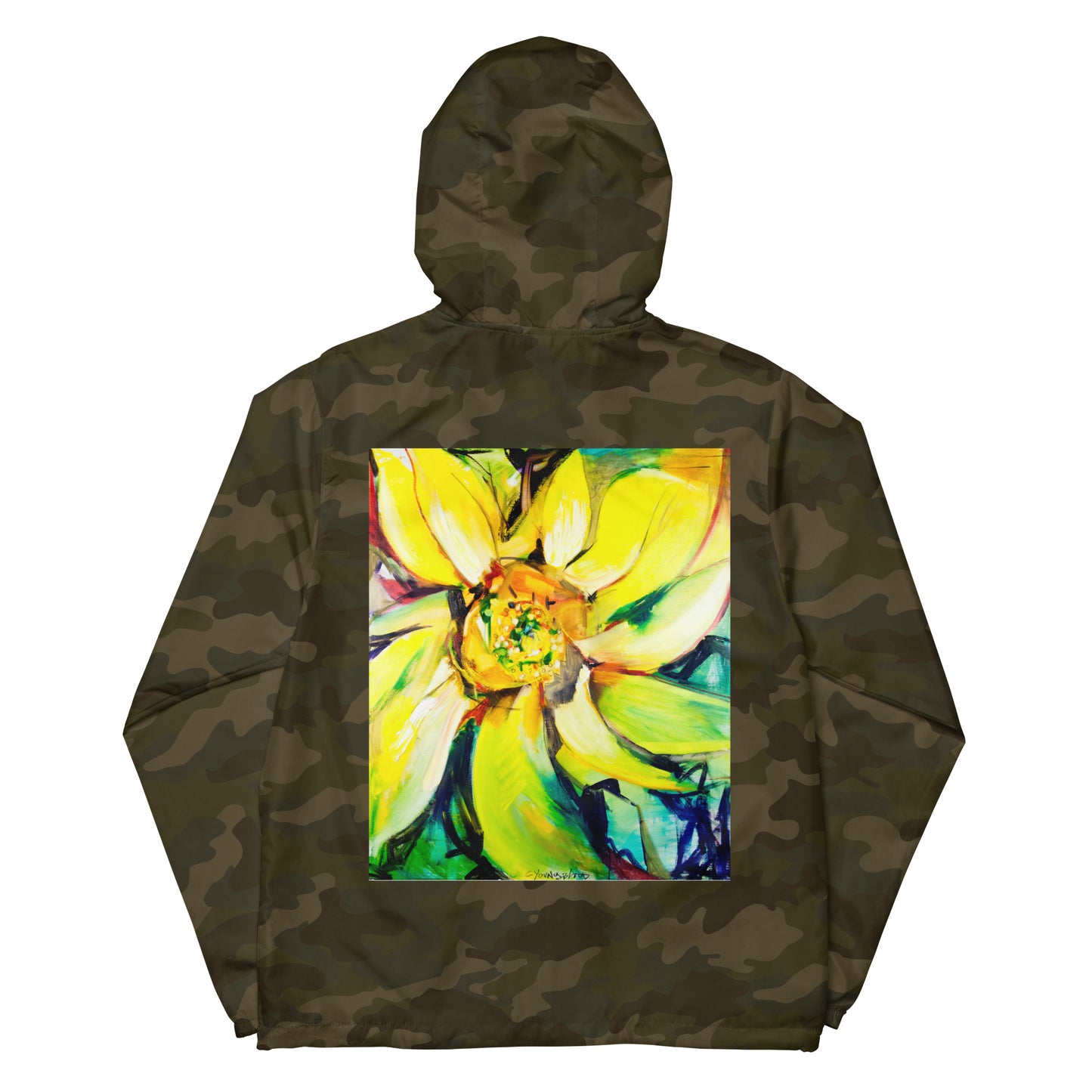 Bosco Sunflower Unisex lightweight zip up windbreaker