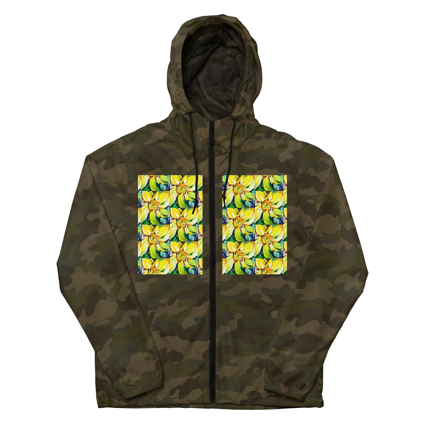 Bosco Sunflower Unisex lightweight zip up windbreaker