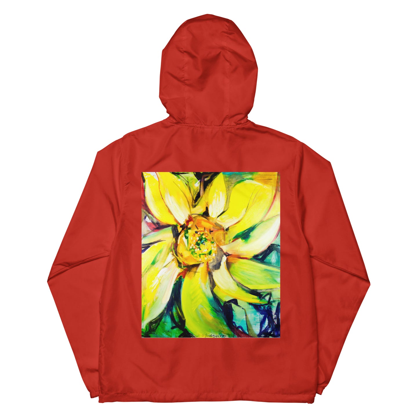 Bosco Sunflower Unisex lightweight zip up windbreaker