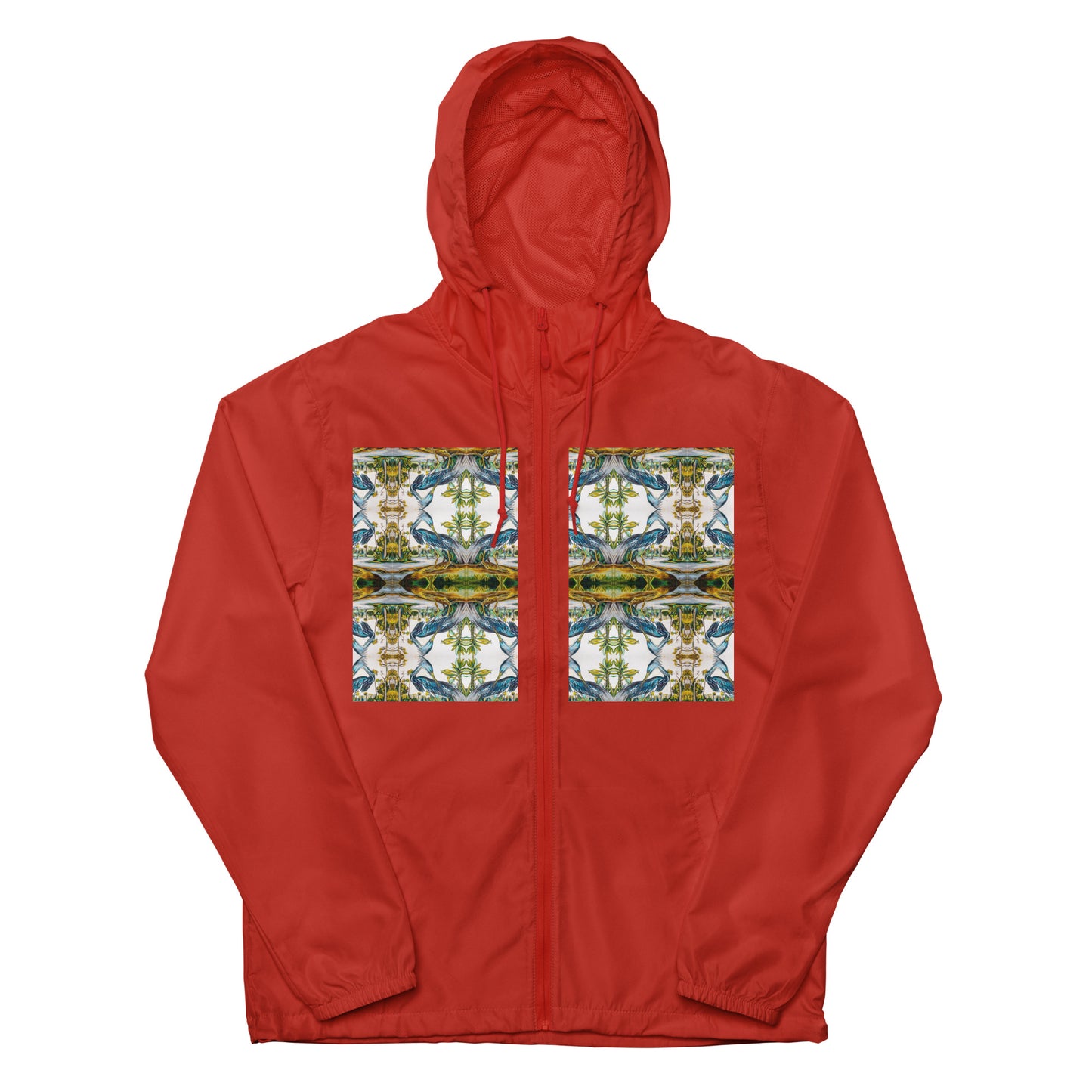 Blue Heron Reflections Unisex lightweight zip up windbreaker