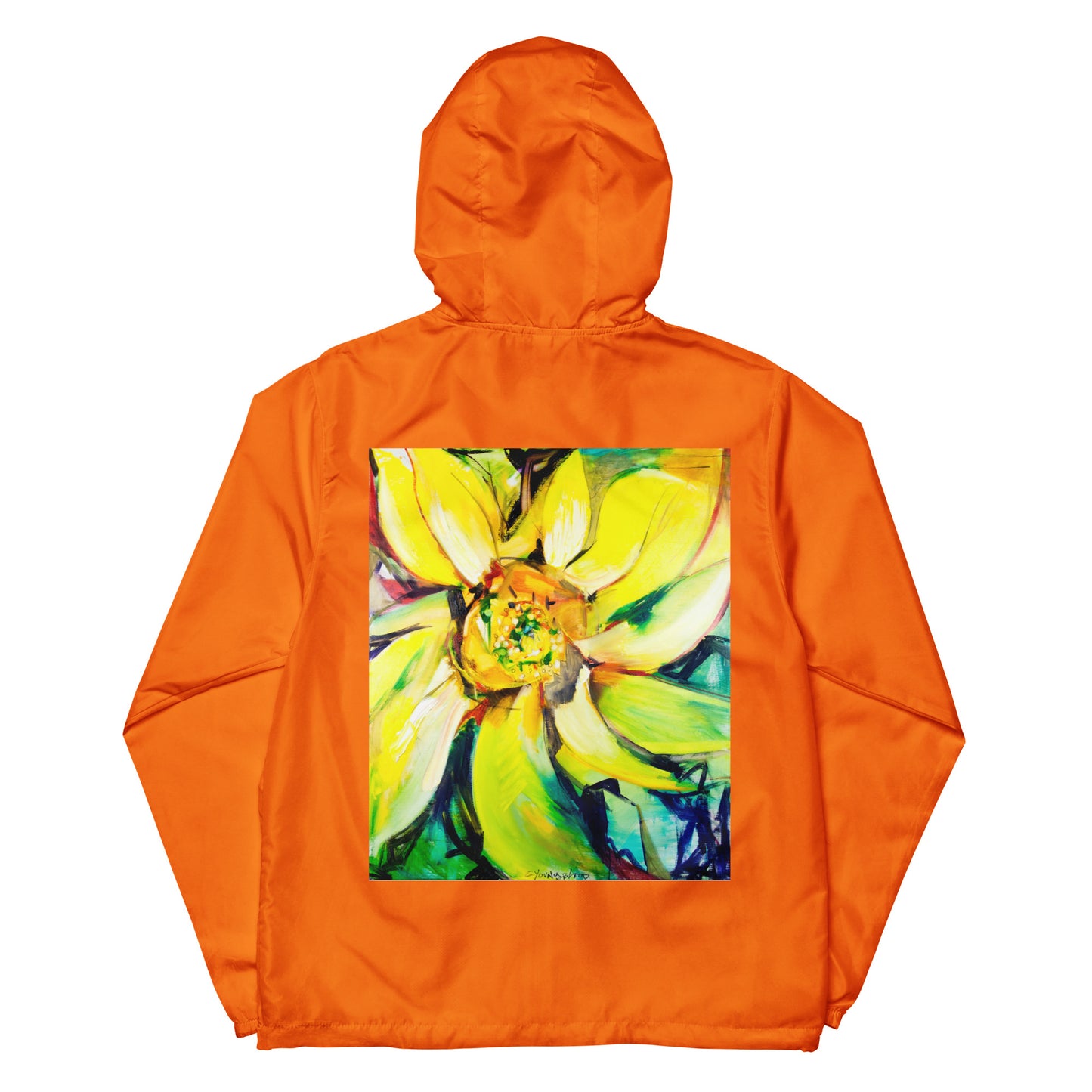Bosco Sunflower Unisex lightweight zip up windbreaker