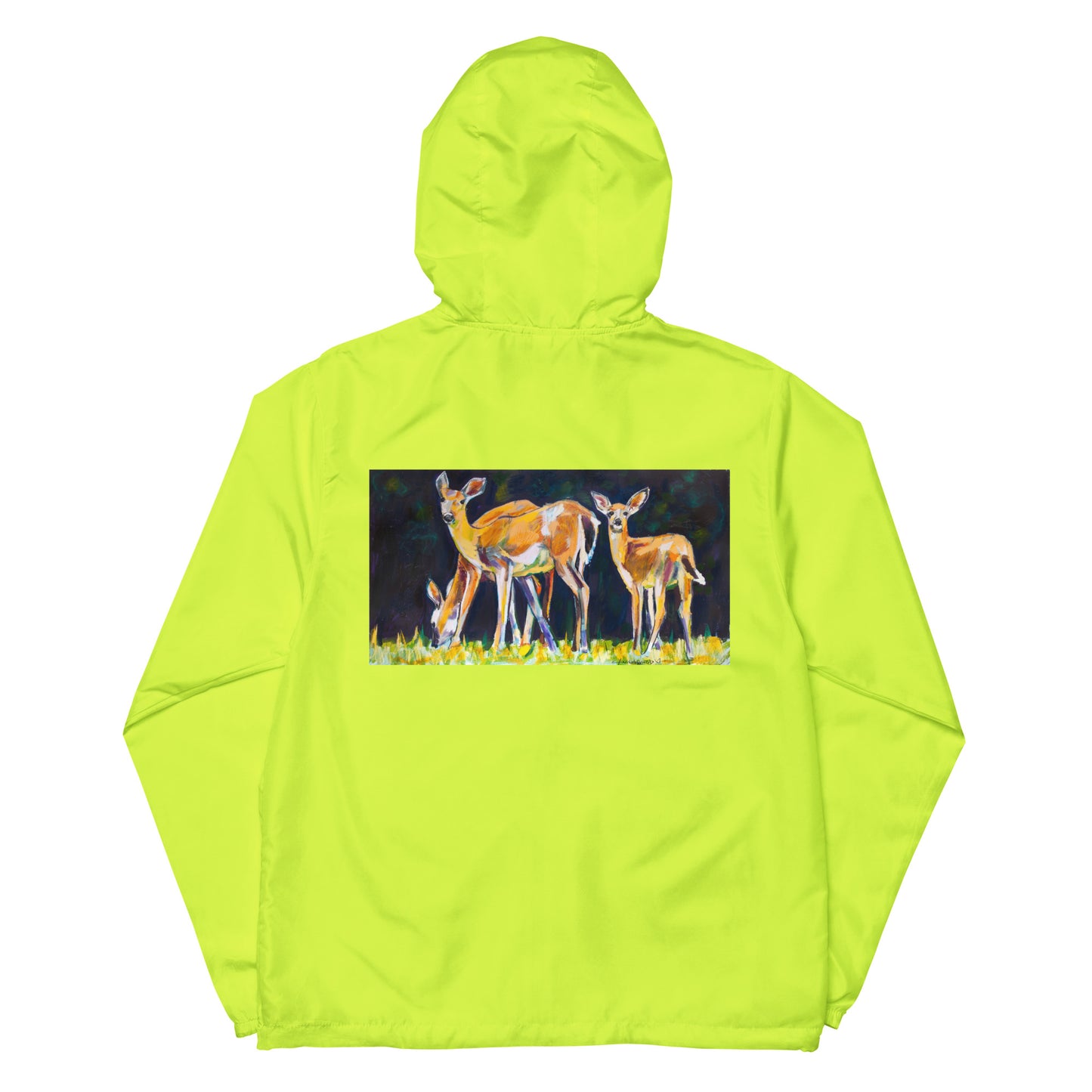 Deer Family Unisex lightweight zip up windbreaker
