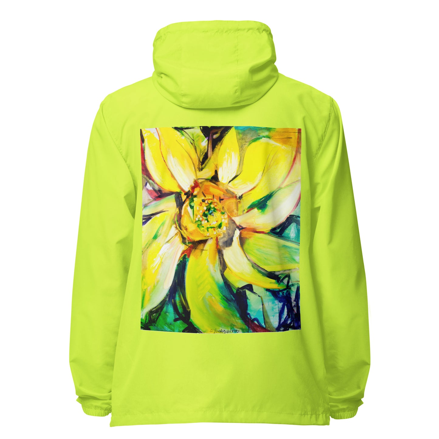 Bosco Sunflower Unisex lightweight zip up windbreaker
