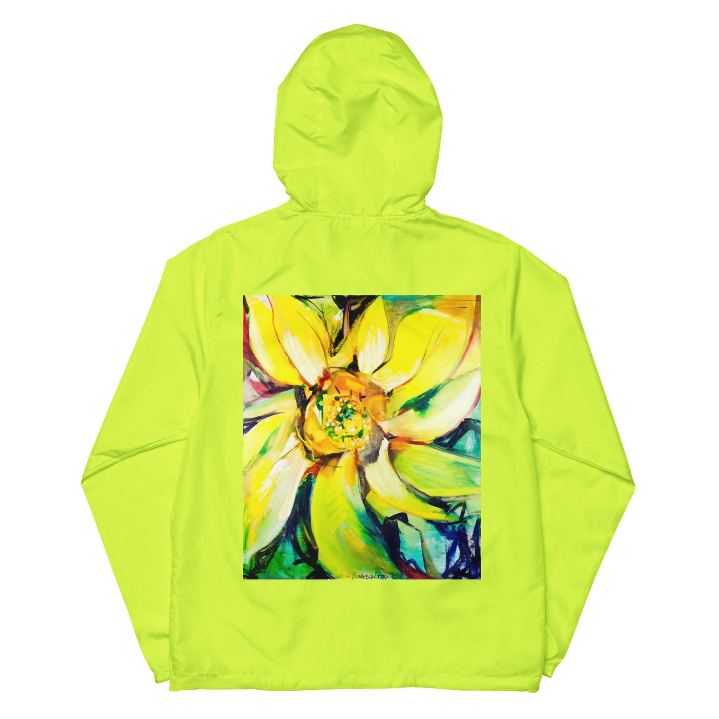 Bosco Sunflower Unisex lightweight zip up windbreaker