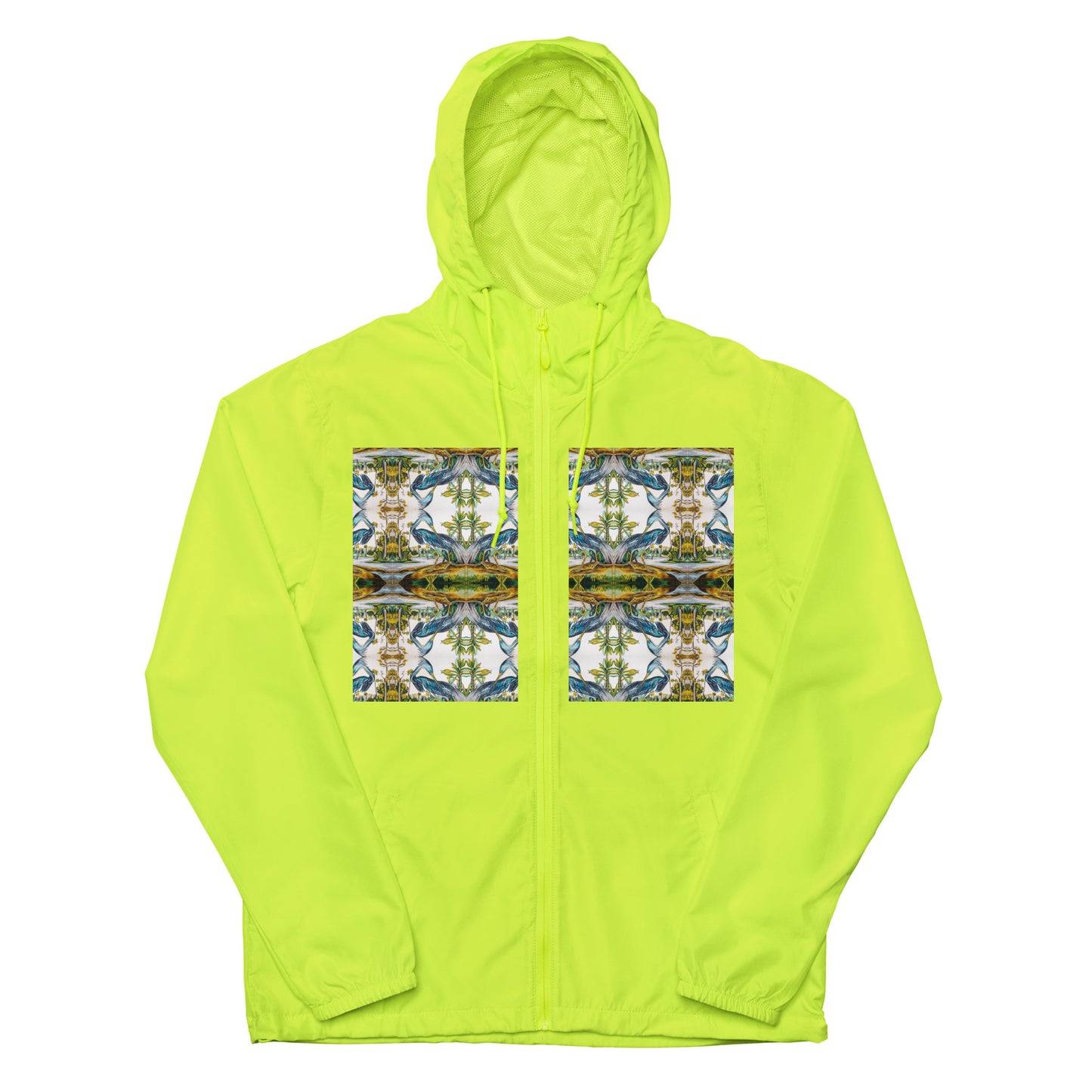 Blue Heron Reflections Unisex lightweight zip up windbreaker