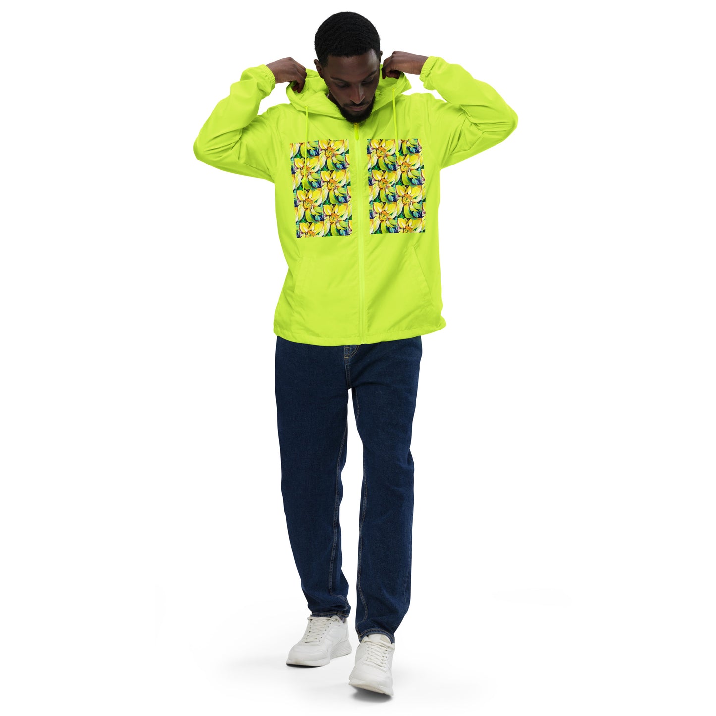 Bosco Sunflower Unisex lightweight zip up windbreaker