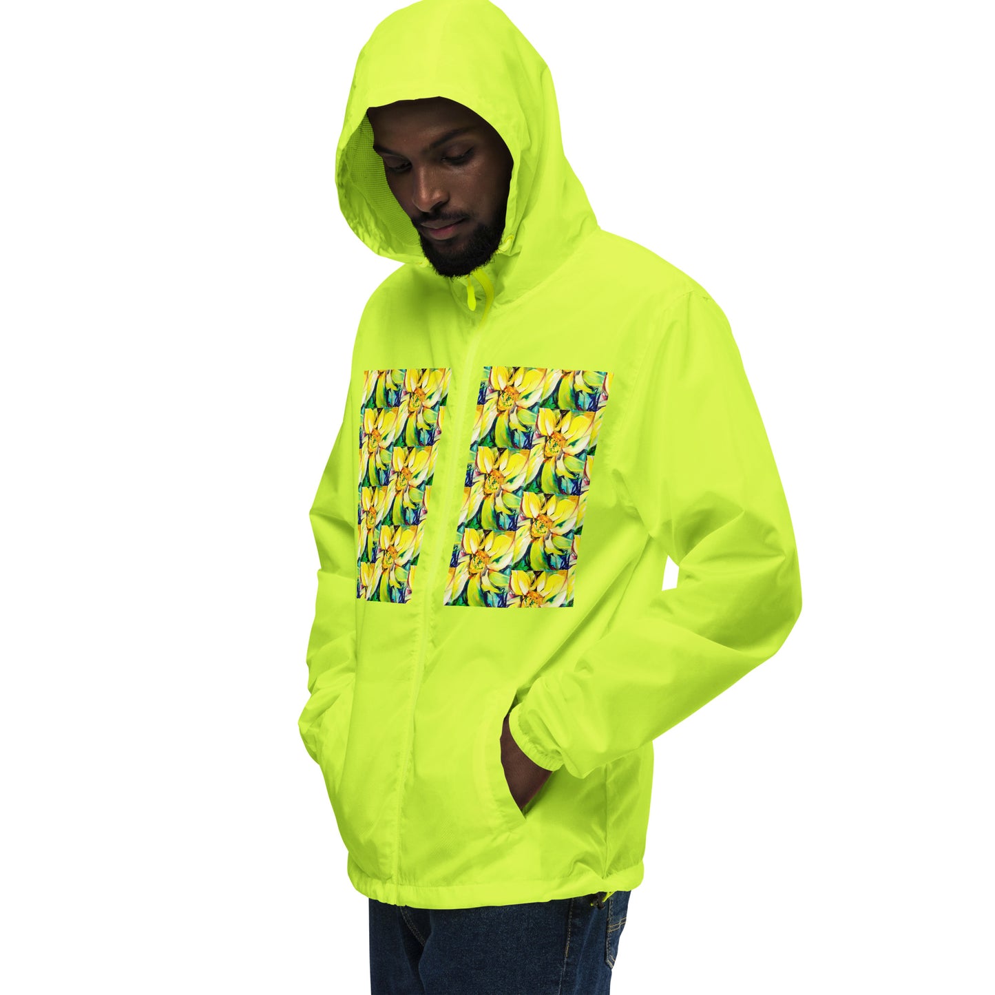 Bosco Sunflower Unisex lightweight zip up windbreaker