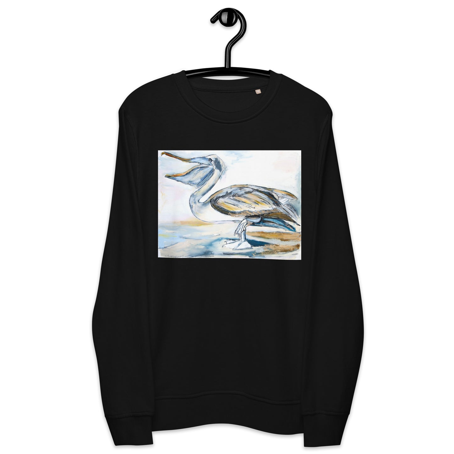 Brown Pelican on the Shore Unisex organic sweatshirt