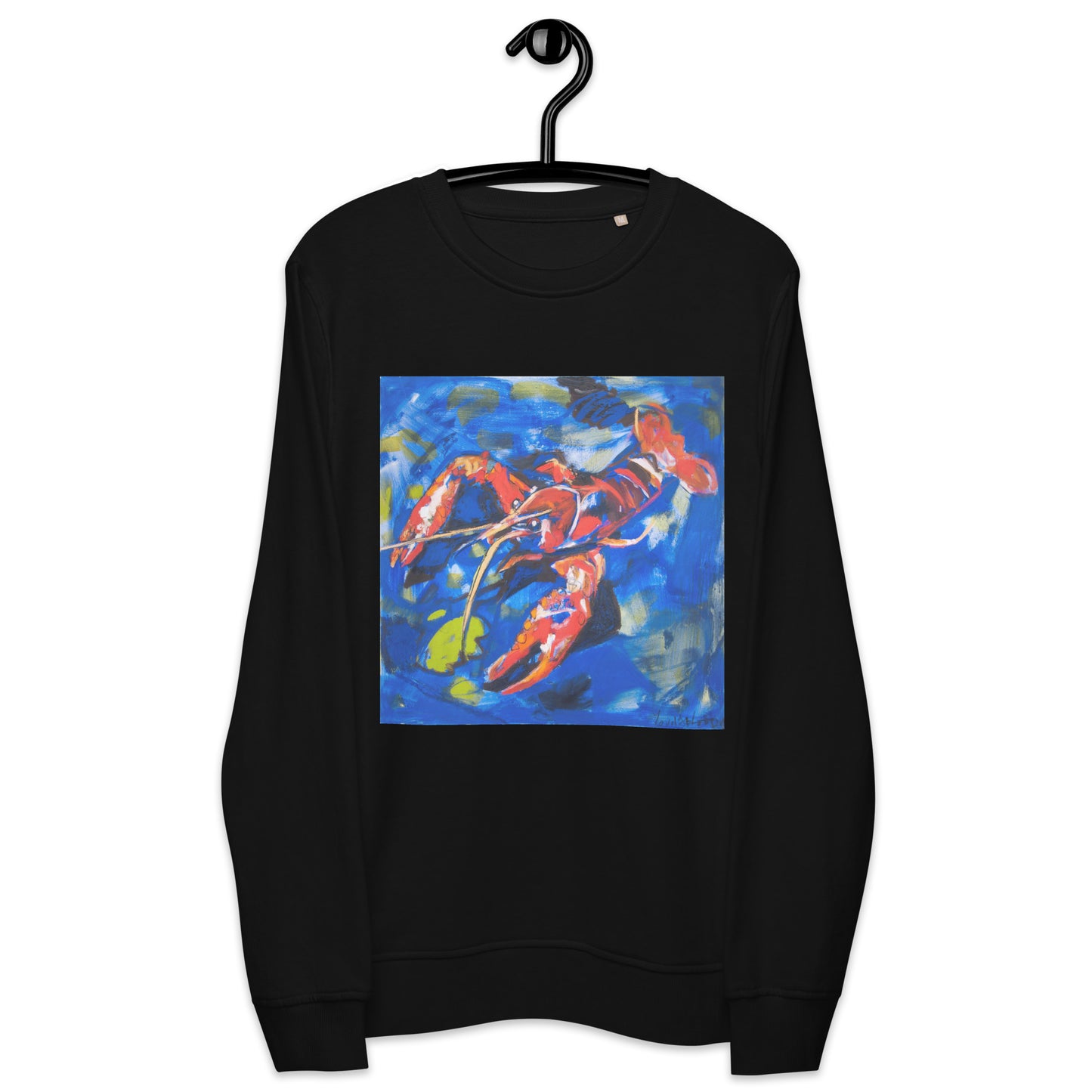 Crawfish in Habitat Unisex organic sweatshirt