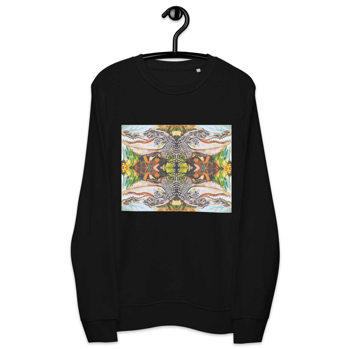 Groovy Gator Reflection Unisex organic sweatshirt