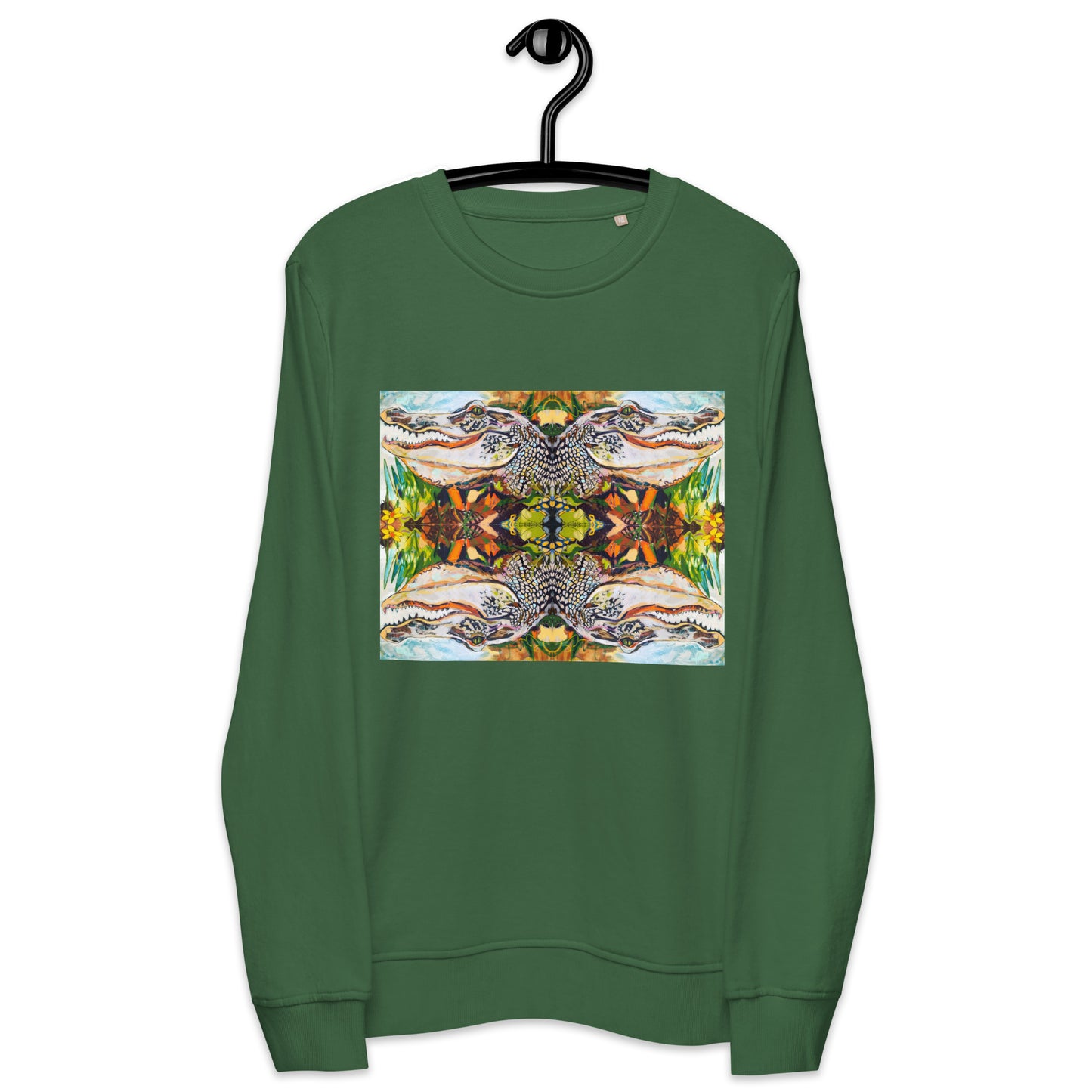 Groovy Gator Reflection Unisex organic sweatshirt