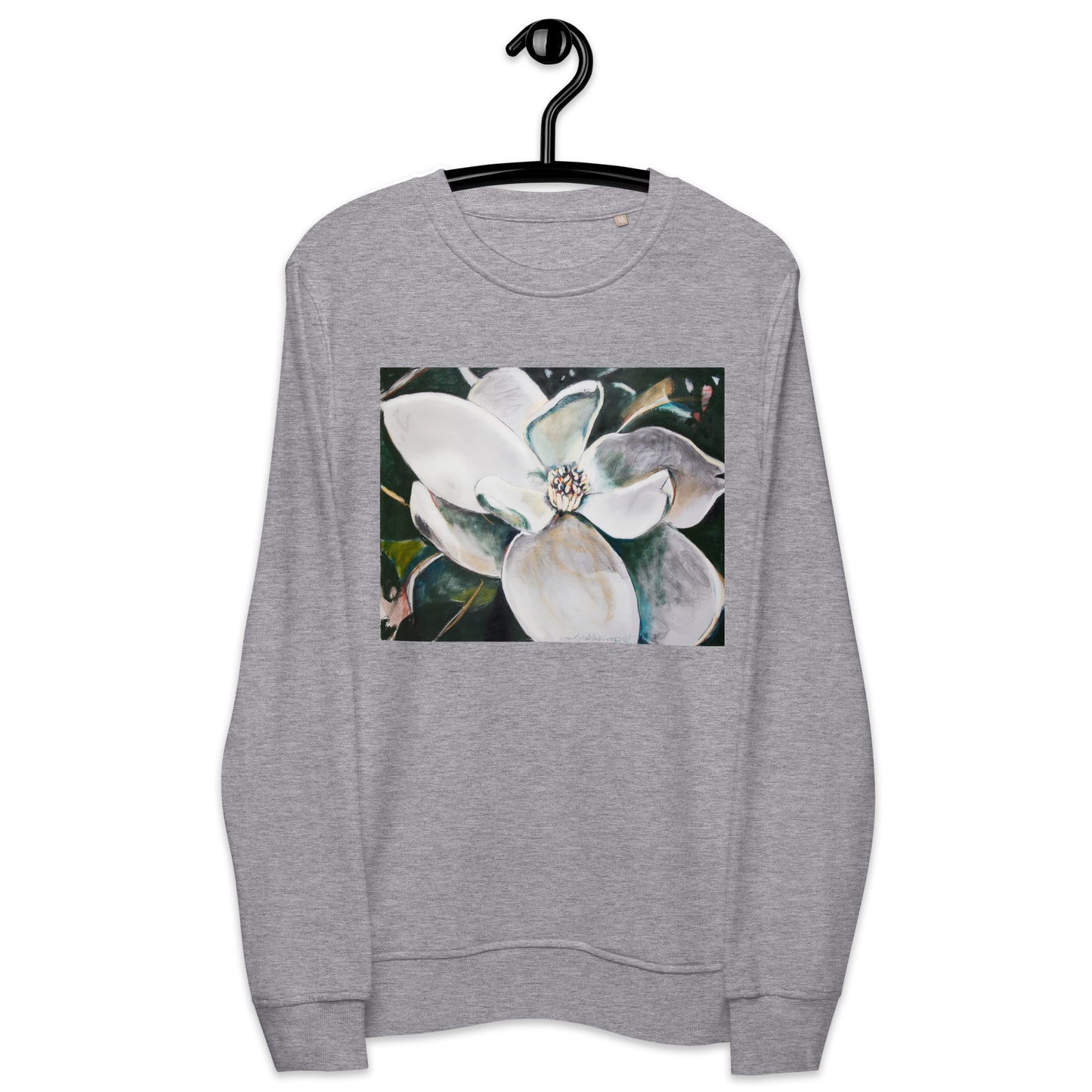 Open Heart Magnolia Unisex organic sweatshirt