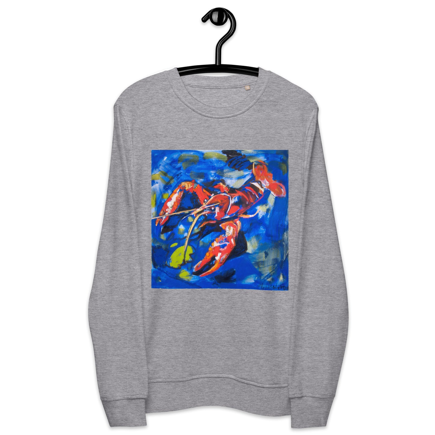 Crawfish in Habitat Unisex organic sweatshirt