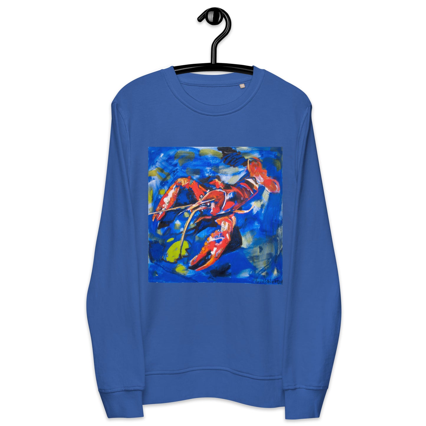 Crawfish in Habitat Unisex organic sweatshirt