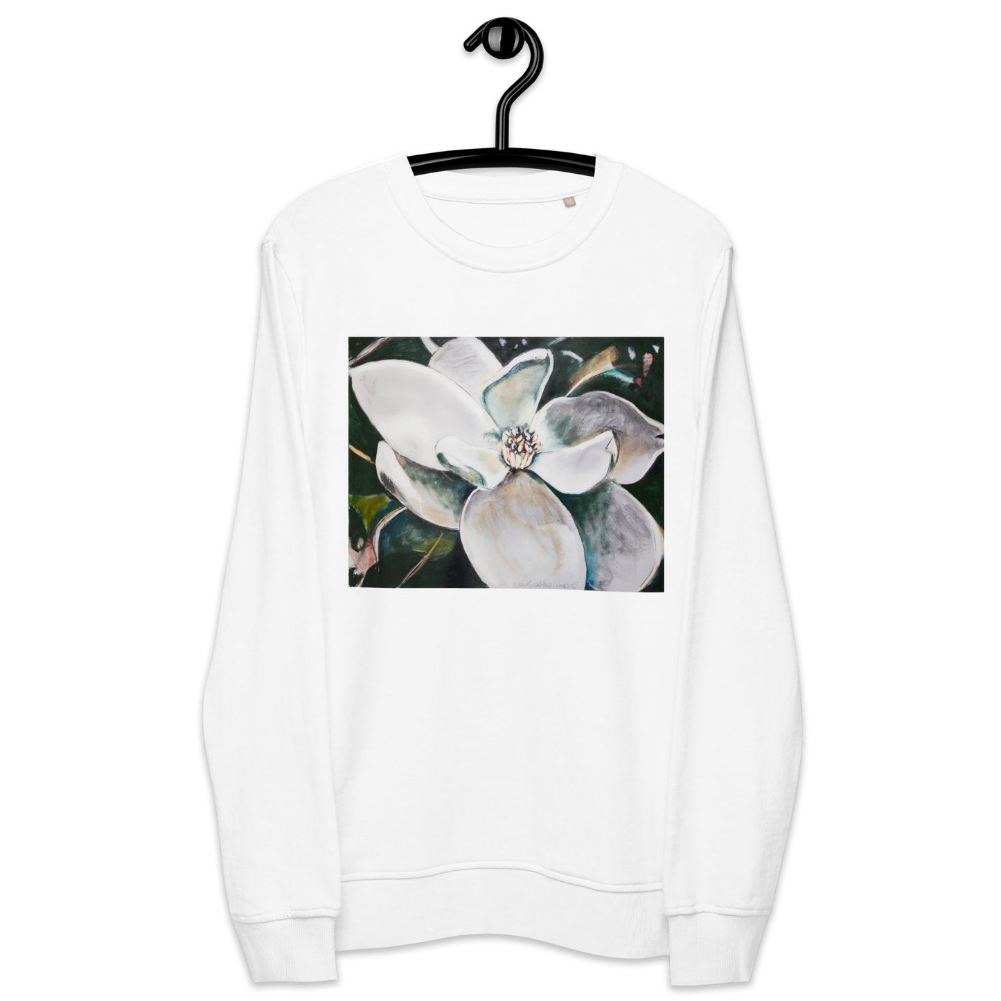 Open Heart Magnolia Unisex organic sweatshirt