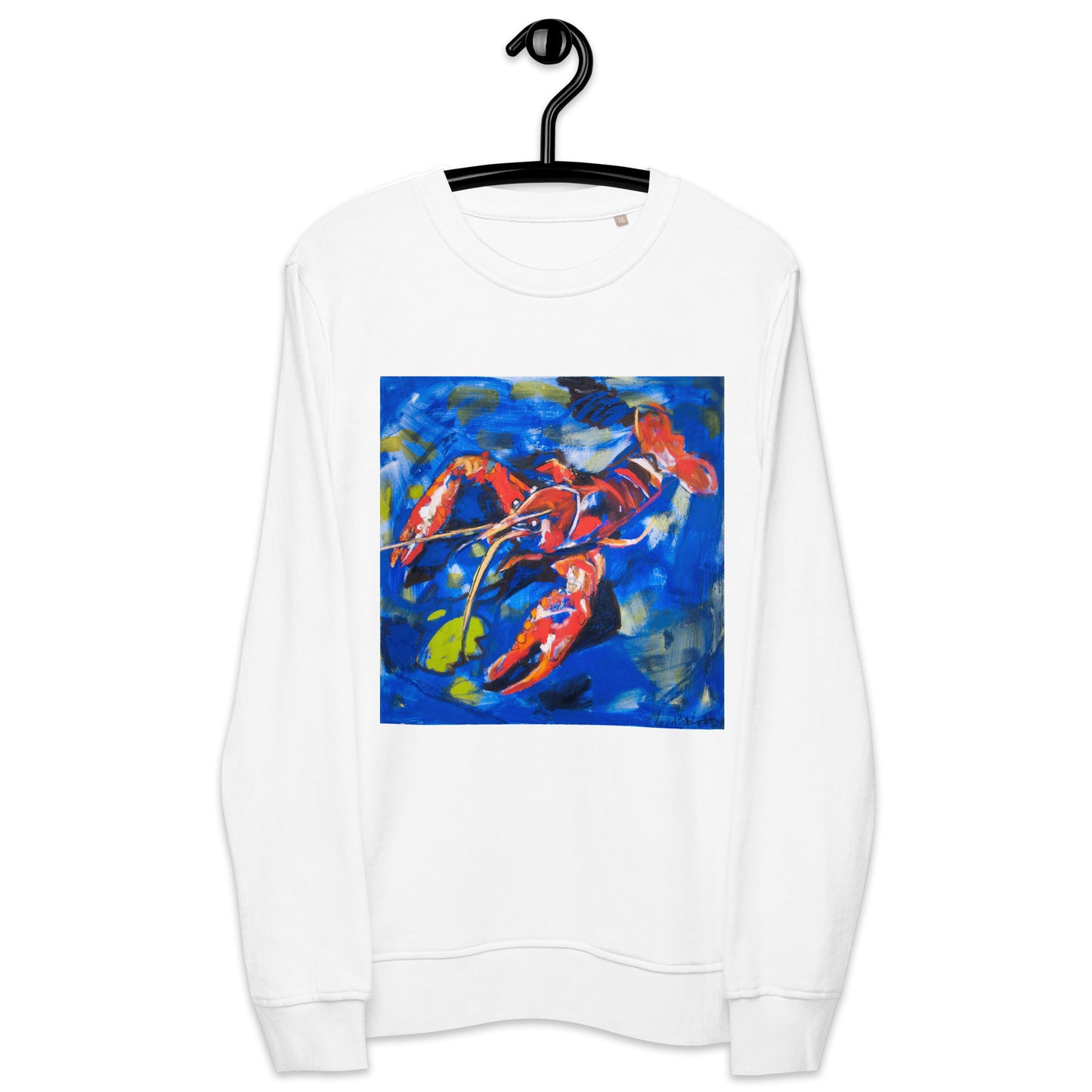 Crawfish in Habitat Unisex organic sweatshirt