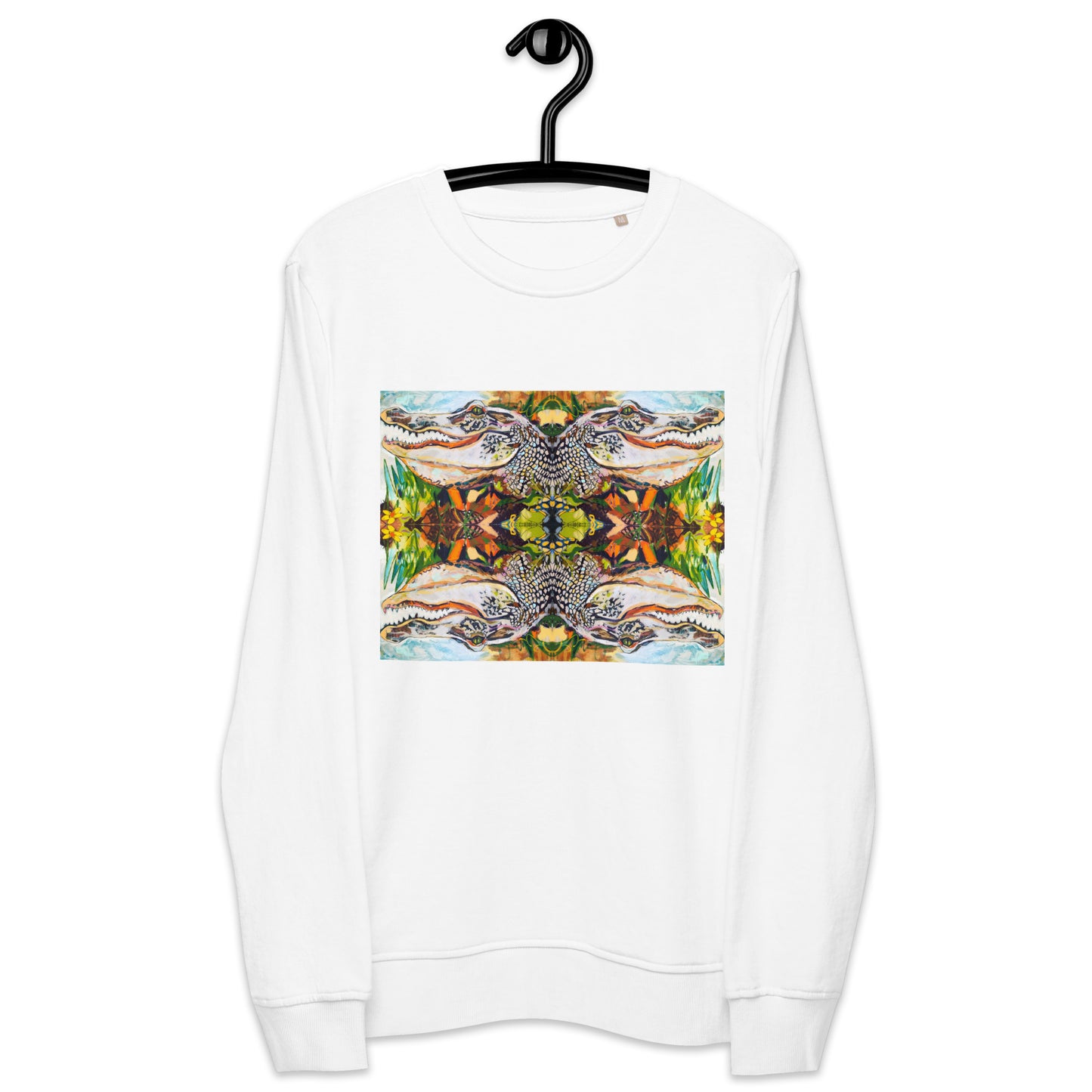 Groovy Gator Reflection Unisex organic sweatshirt