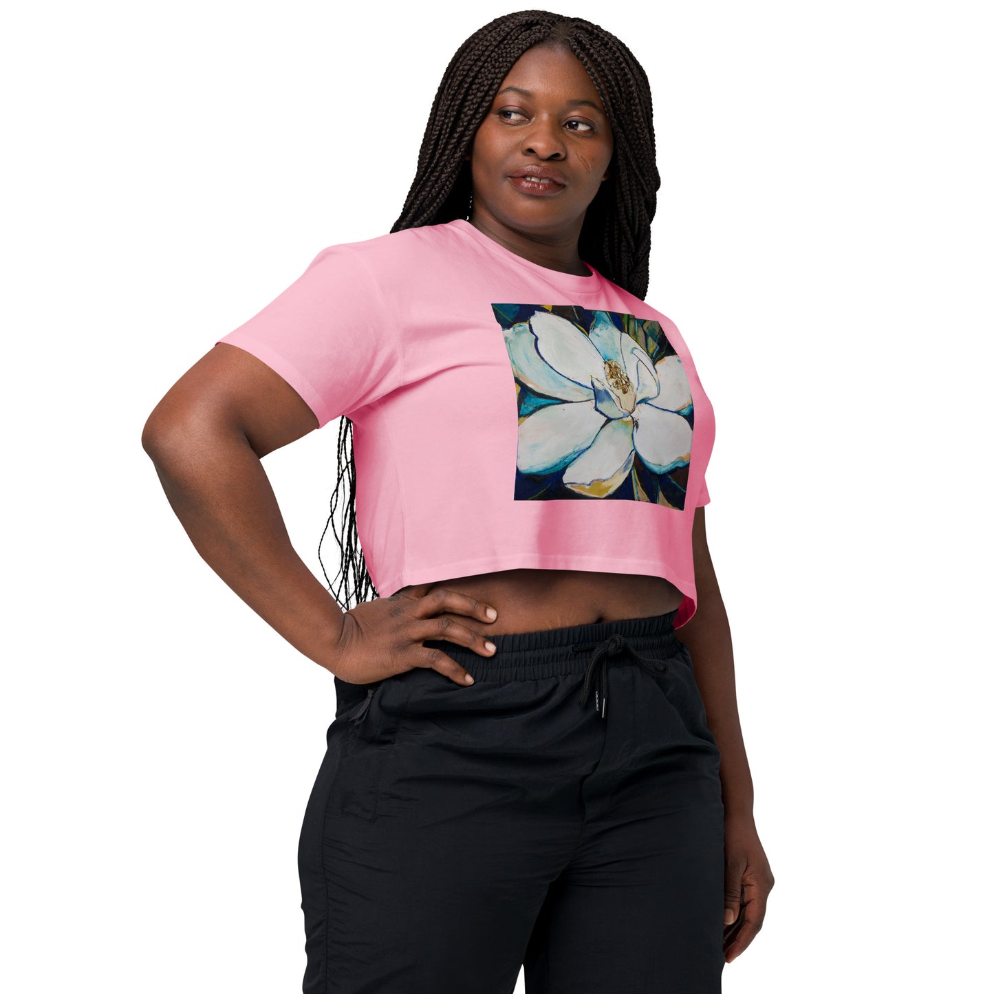 Indigo Magnolia Women’s crop top