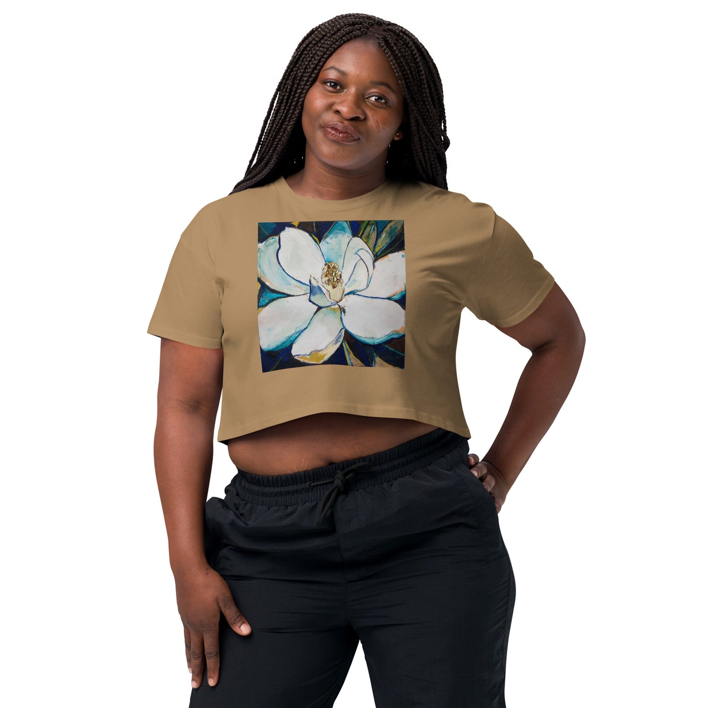 Indigo Magnolia Women’s crop top