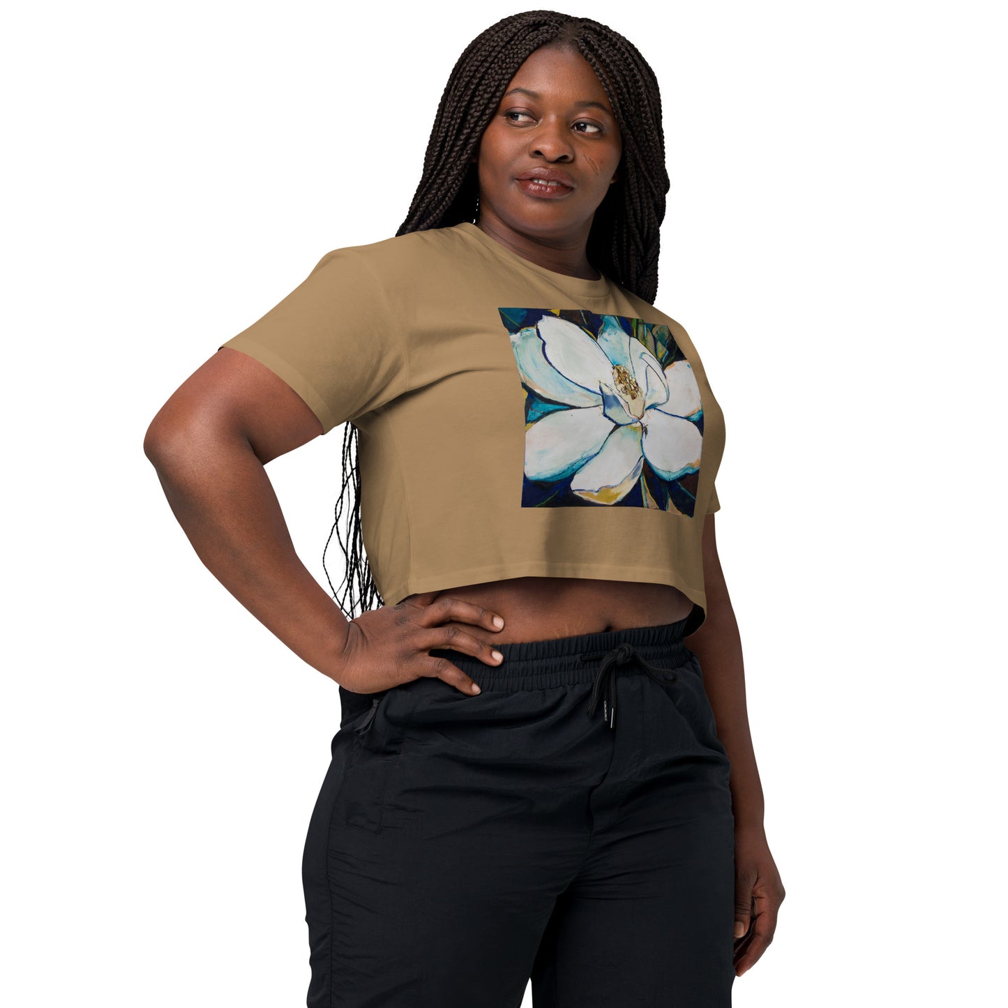 Indigo Magnolia Women’s crop top