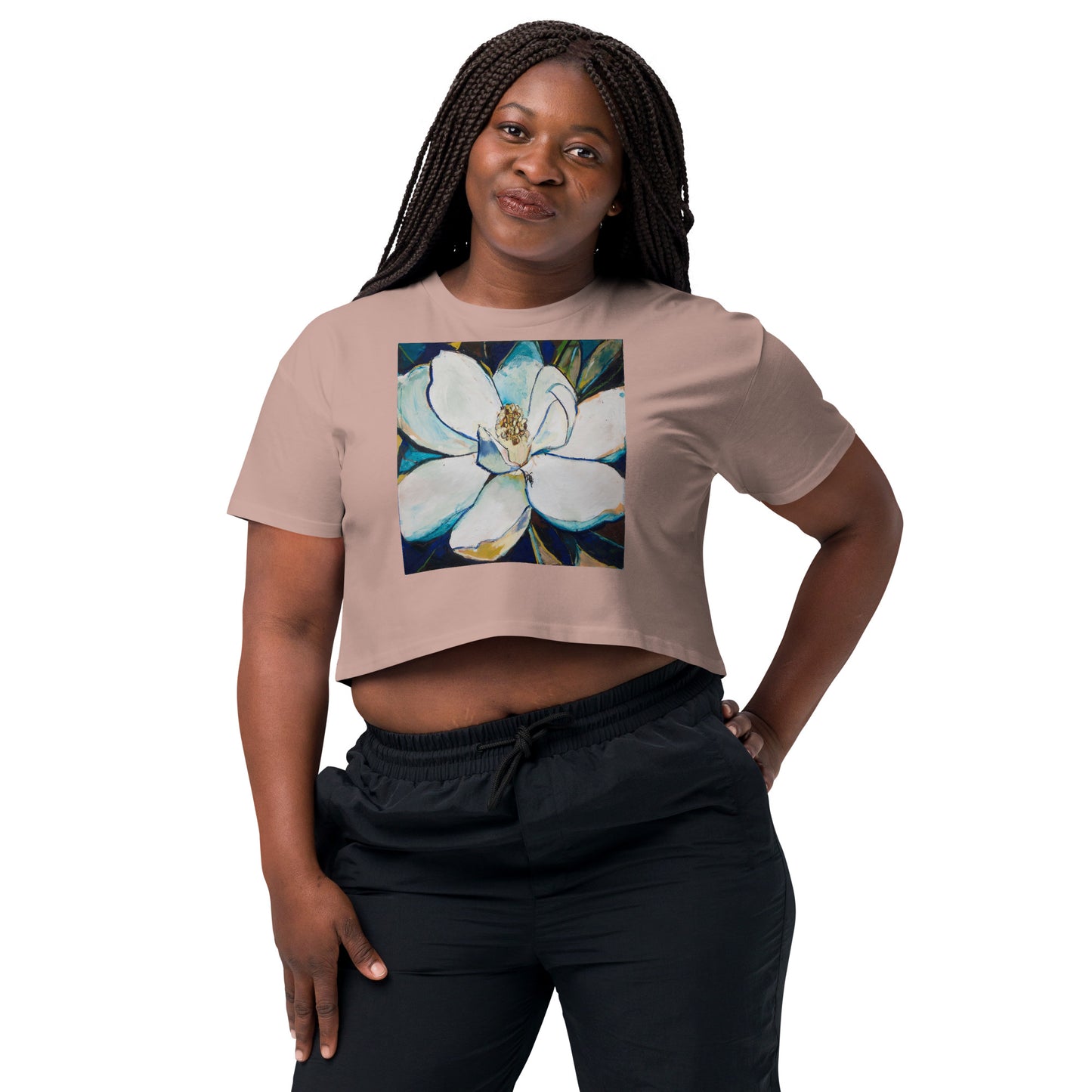 Indigo Magnolia Women’s crop top