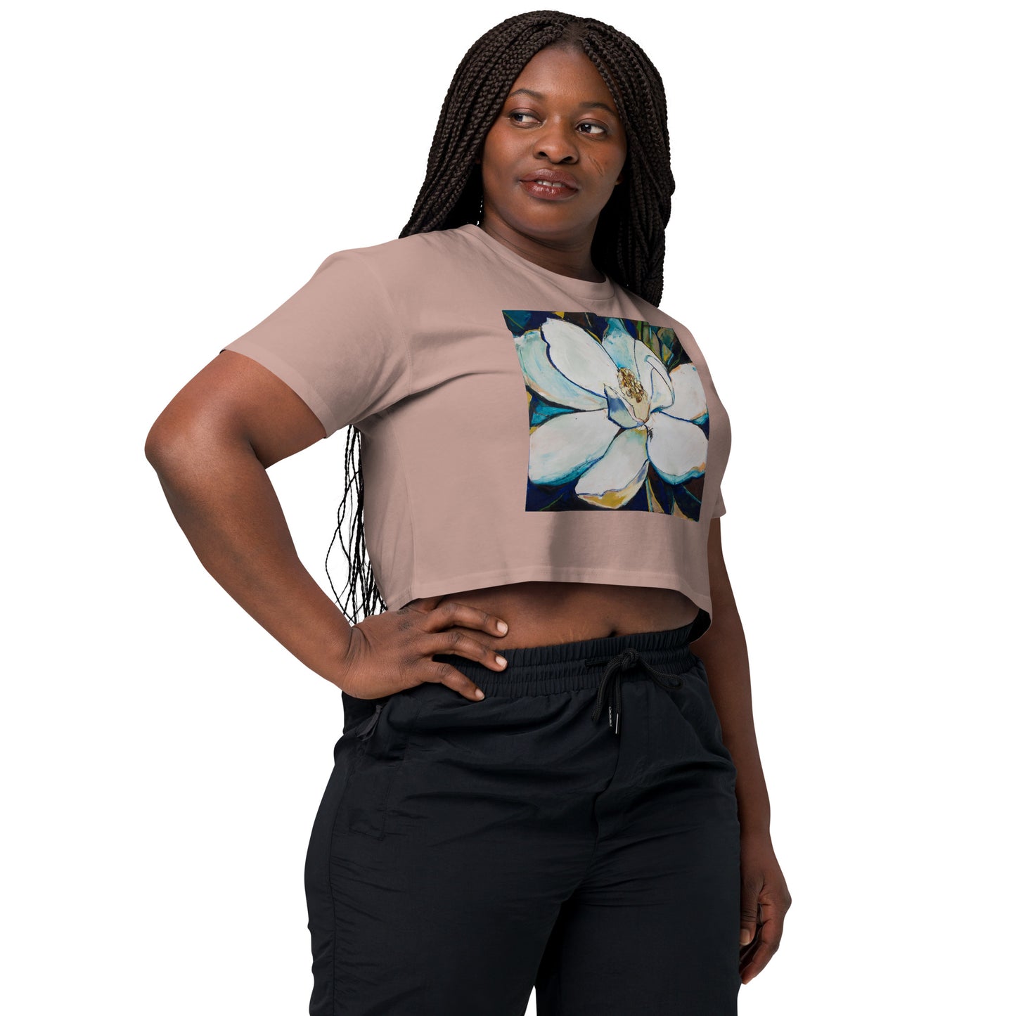 Indigo Magnolia Women’s crop top