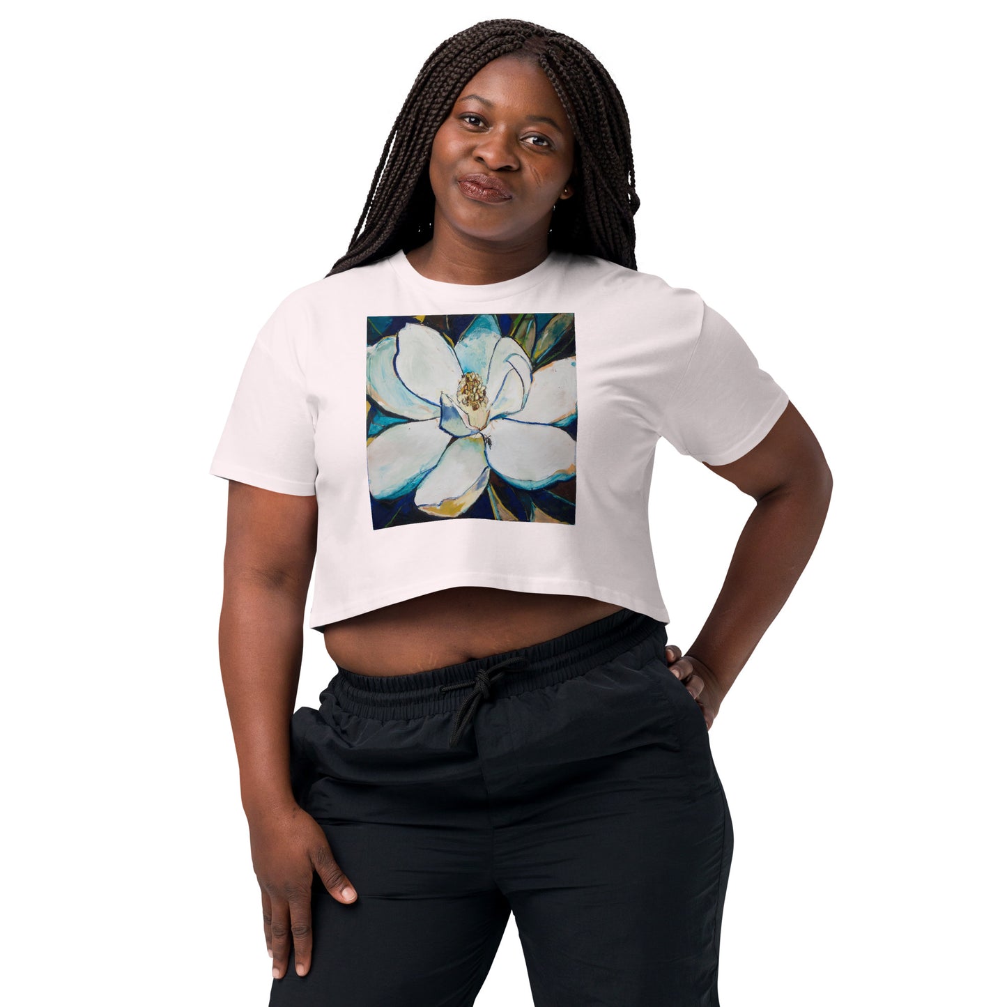 Indigo Magnolia Women’s crop top