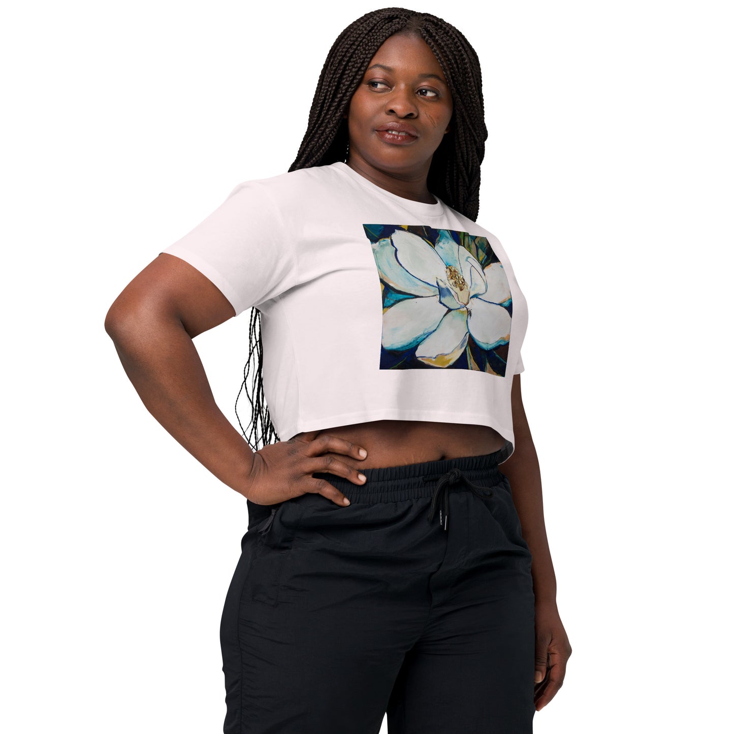 Indigo Magnolia Women’s crop top