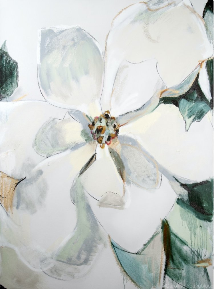 LOUISIANA MAGNOLIA TRIPTYCH PANEL II