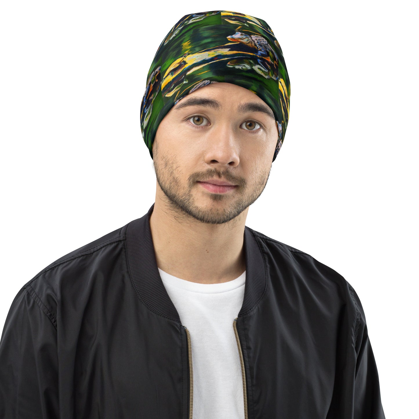Turtle and Gator All-Over Print Beanie