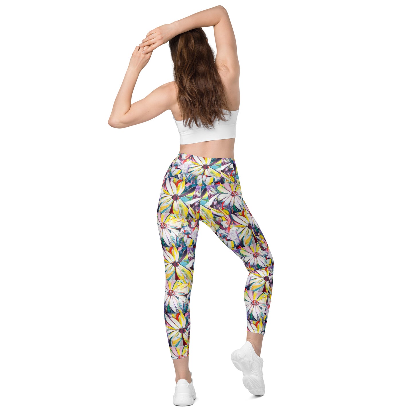 Zinnias Crossover leggings with pockets