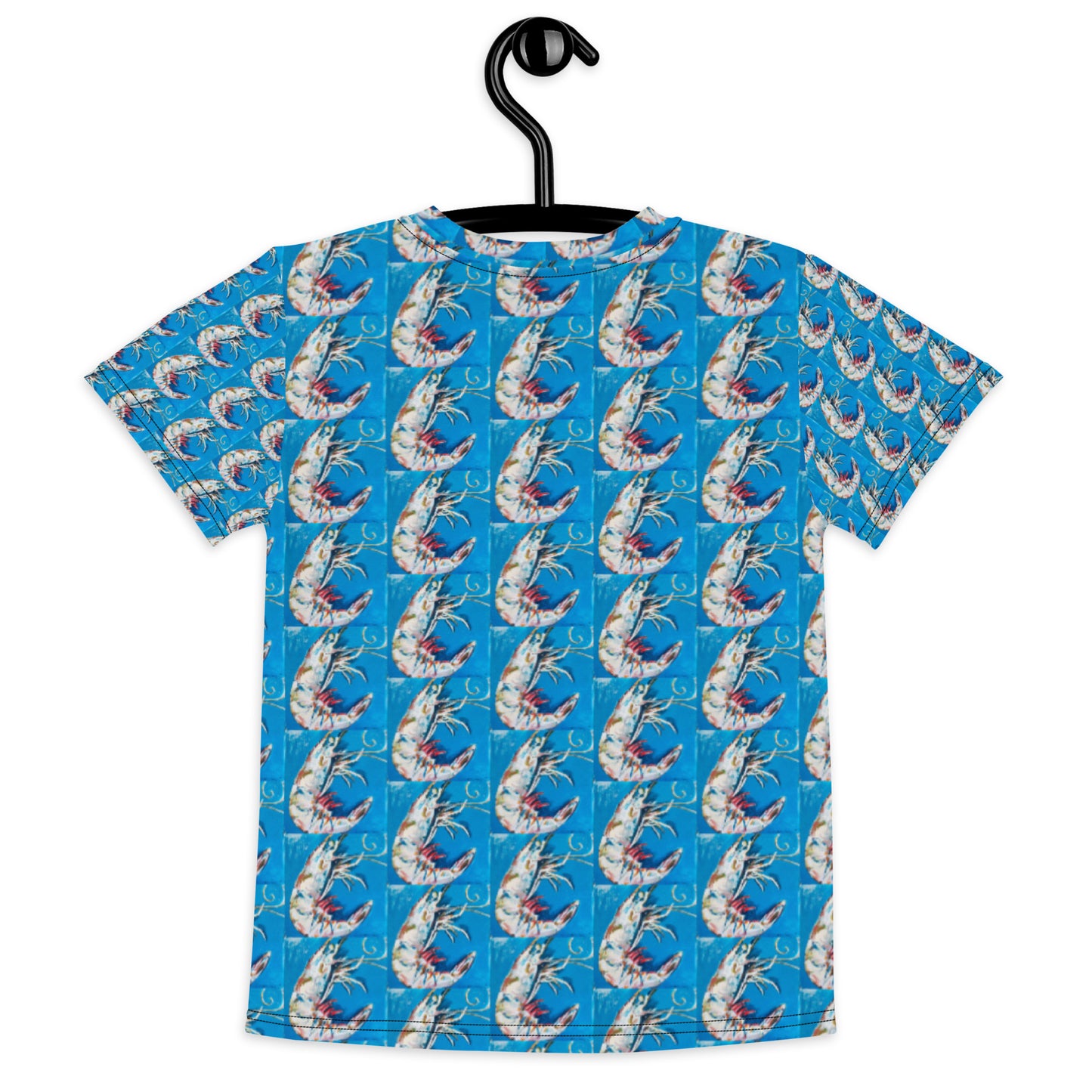 Blue Shrimp Kids crew neck t-shirt