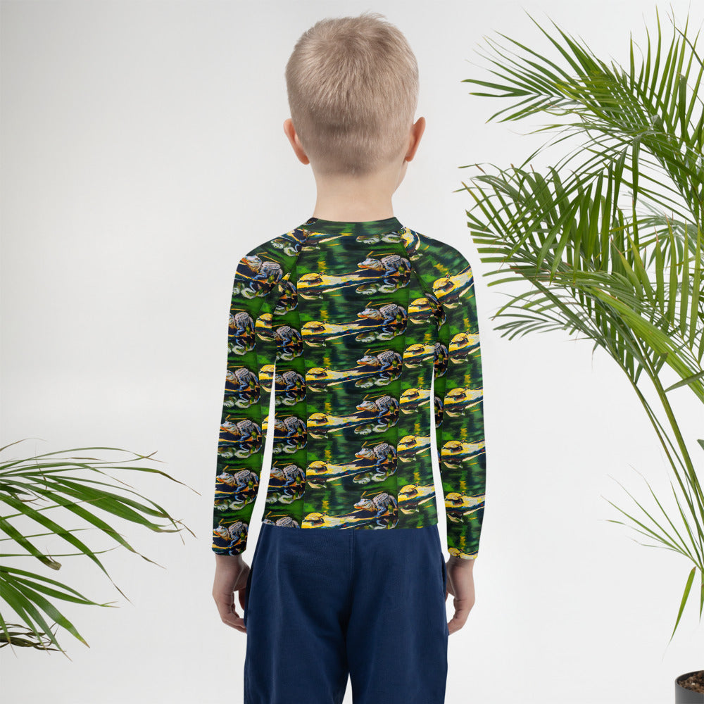 Turtle and Gator Kids Rash Guard