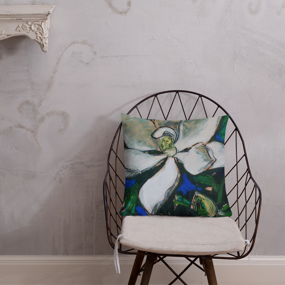 Magnolia with Pod Premium Pillow