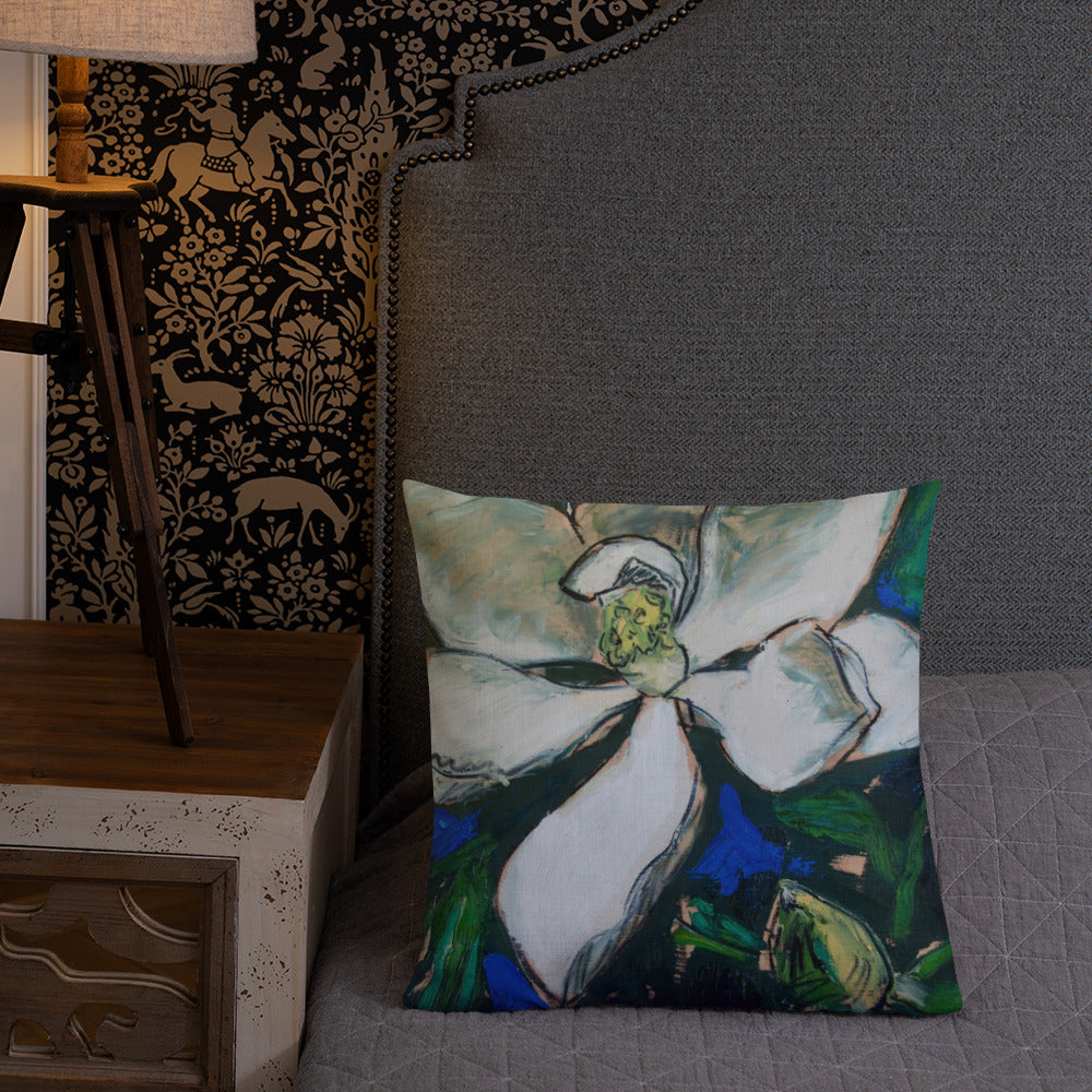 Magnolia with Pod Premium Pillow