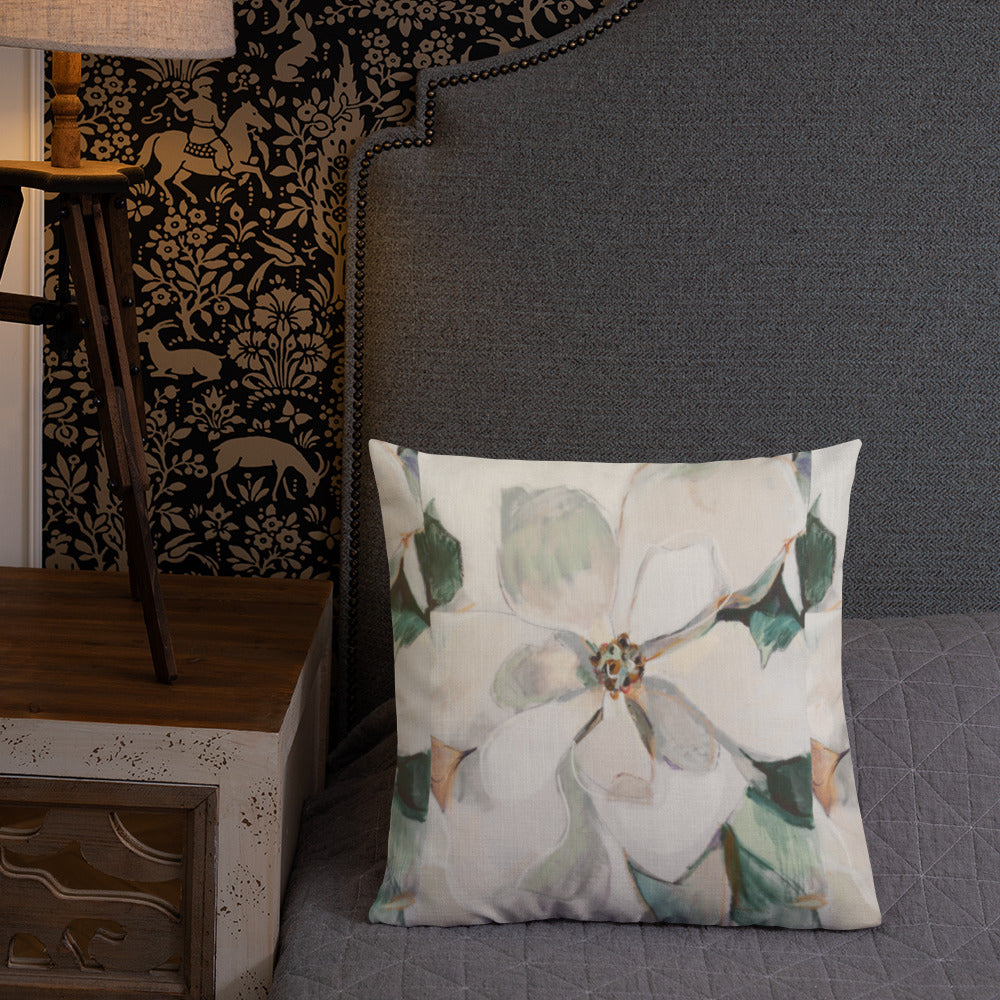 Soft Magnolia III Pattern Premium Pillow