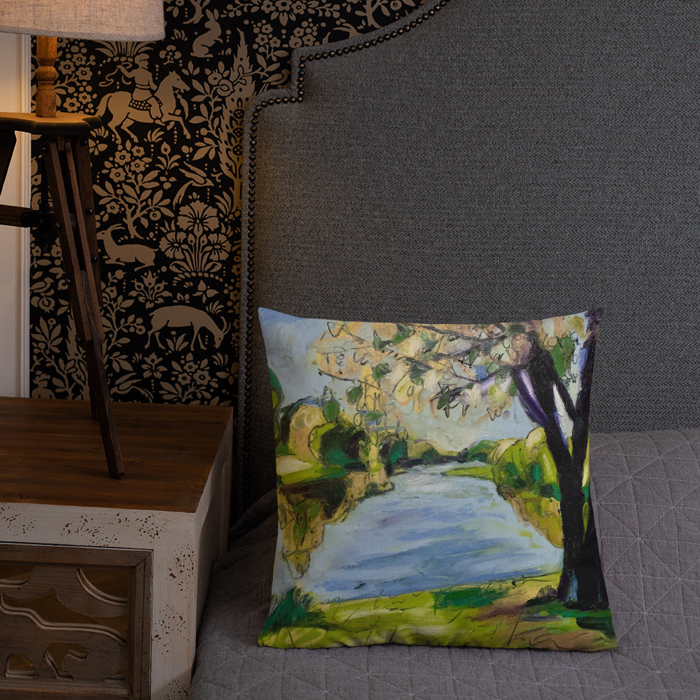 Study for Tranquil Lake VI Premium Pillow