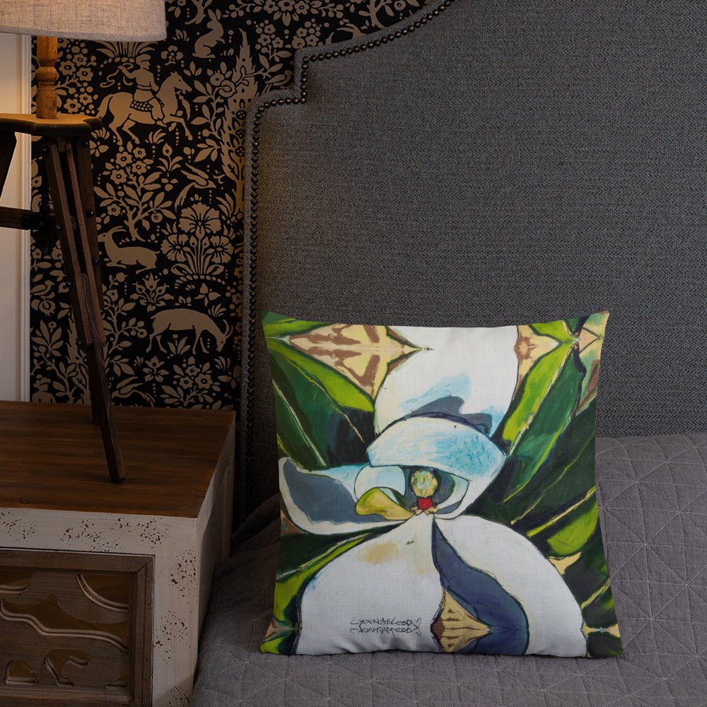 Shy Magnolia Premium Pillow