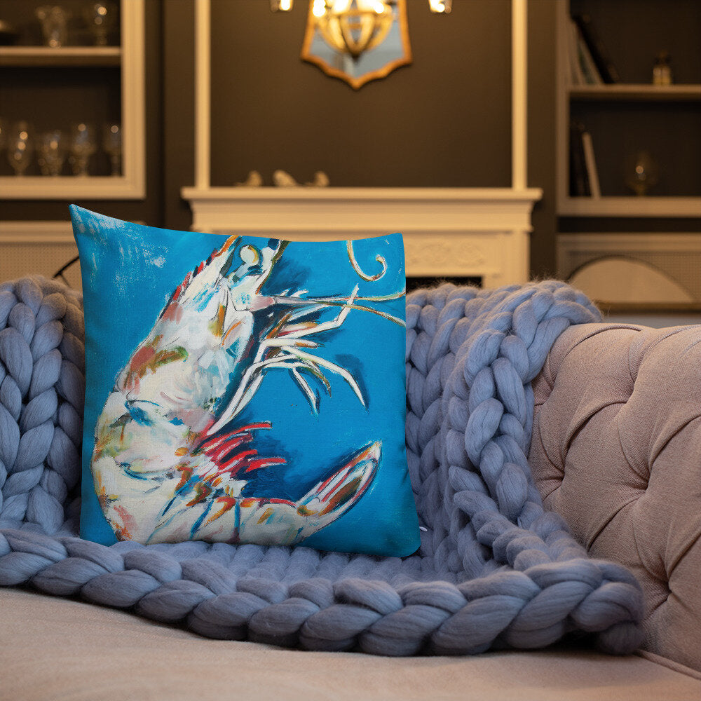 Aqua Shrimp Premium Pillow