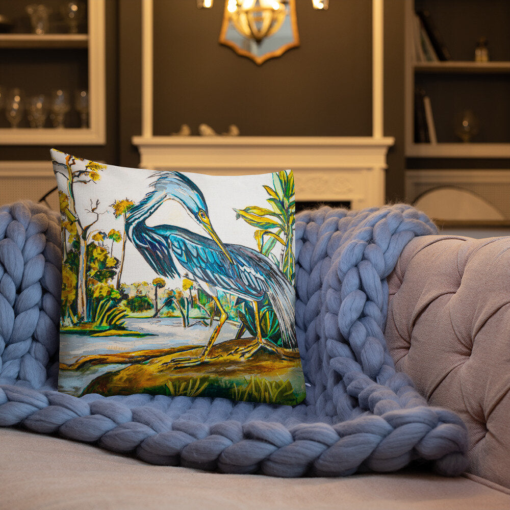 Blue Heron Premium Pillow