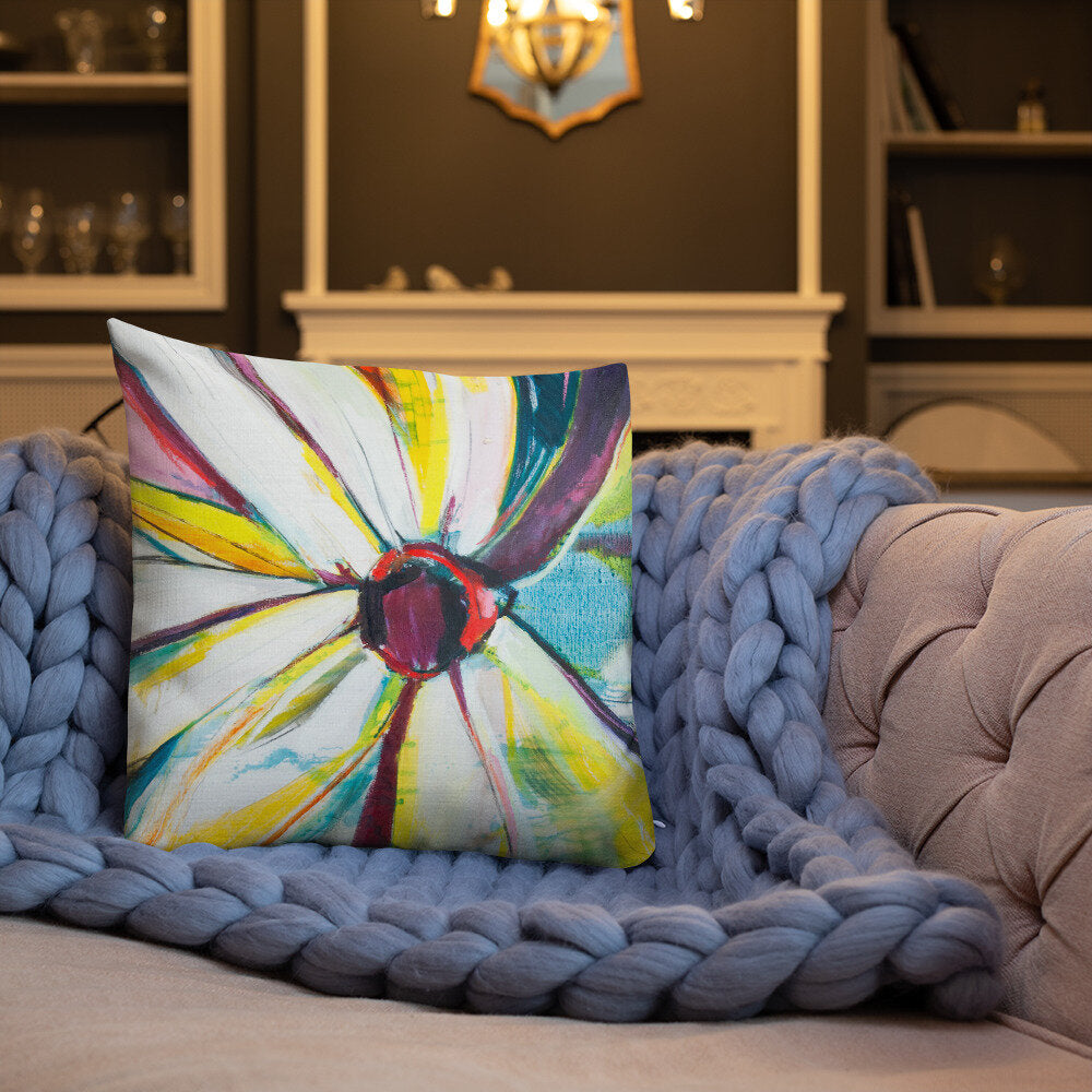 Zinnias Premium Pillow