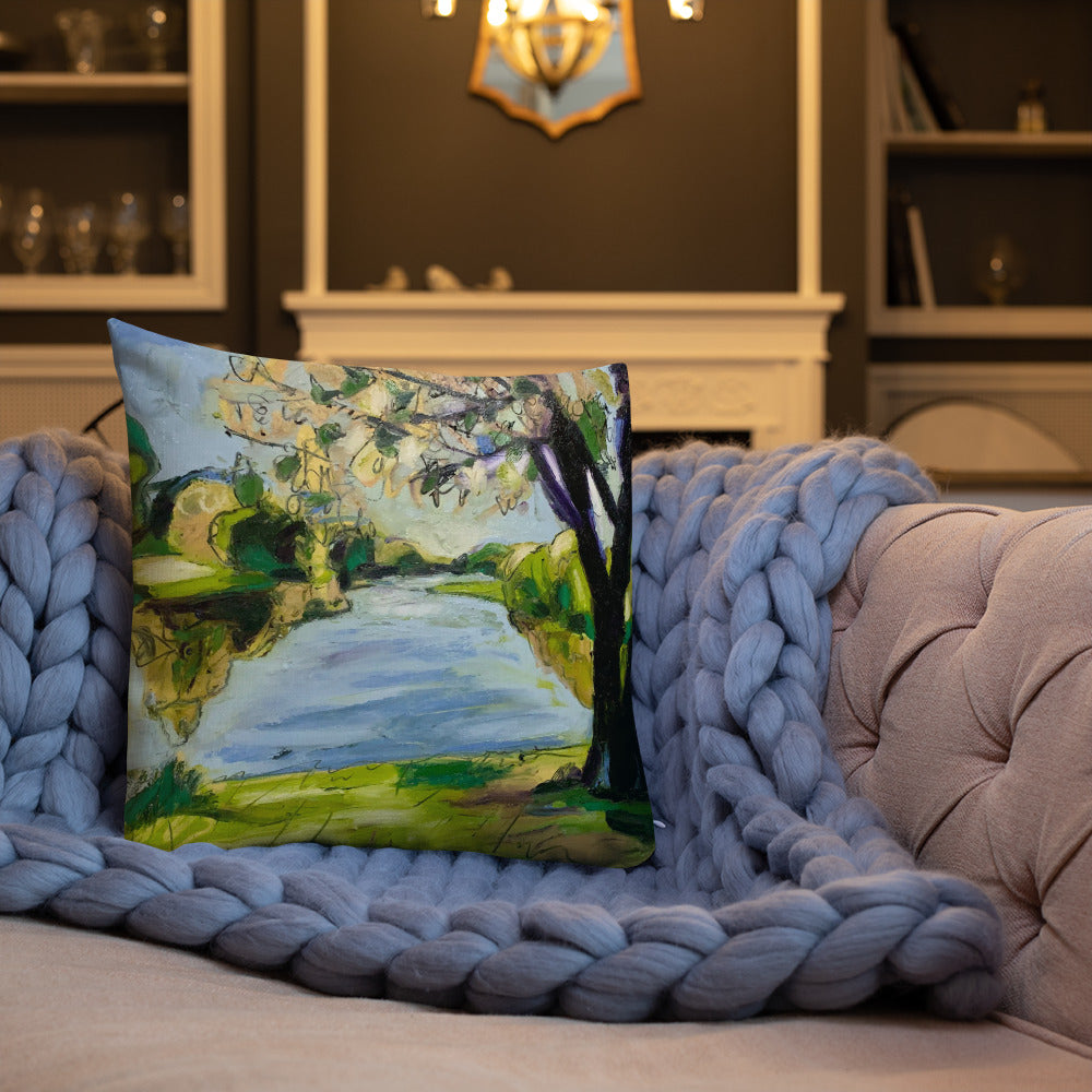 Study for Tranquil Lake VI Premium Pillow