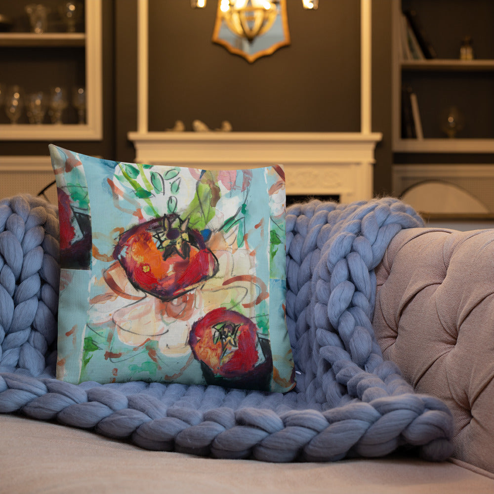 Tree of Life with Pomegranates (120) Premium Pillow