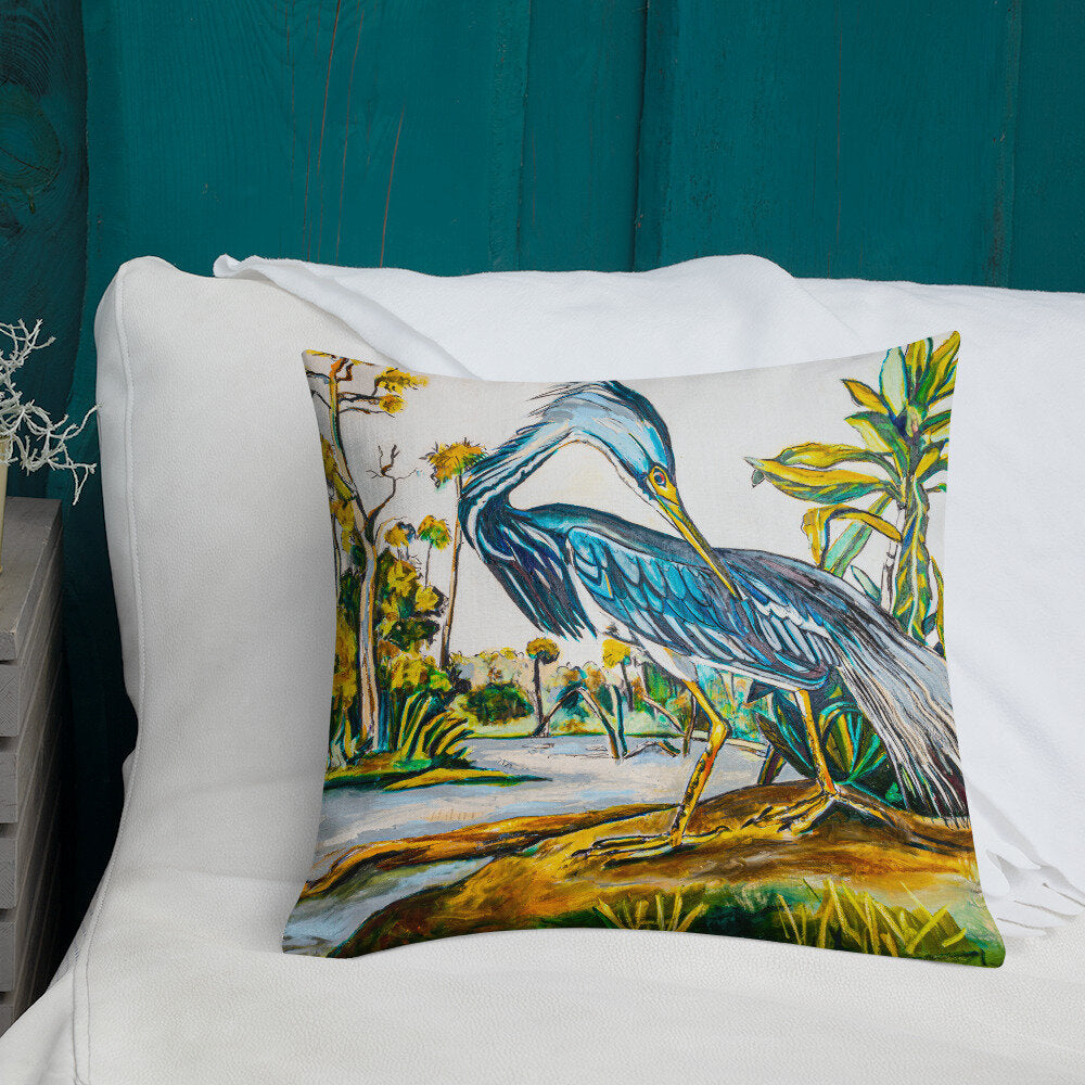 Blue Heron Premium Pillow