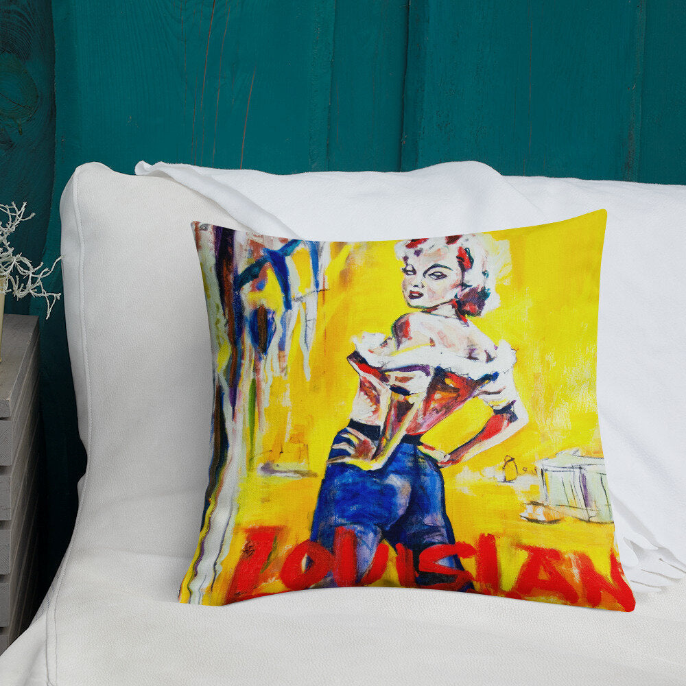 Cropped Louisiana Hussy II Premium Pillow