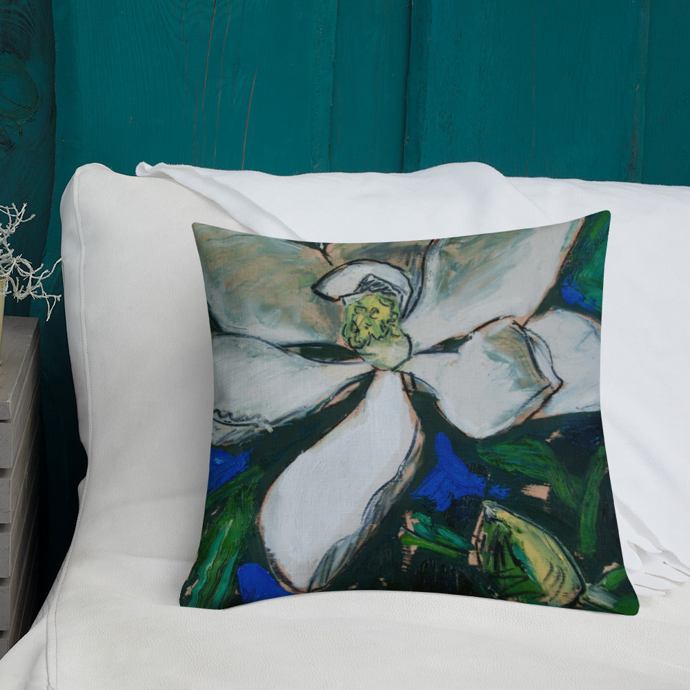 Magnolia with Pod Premium Pillow