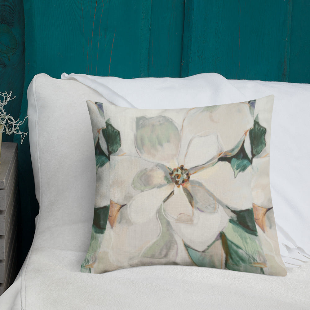 Soft Magnolia III Pattern Premium Pillow