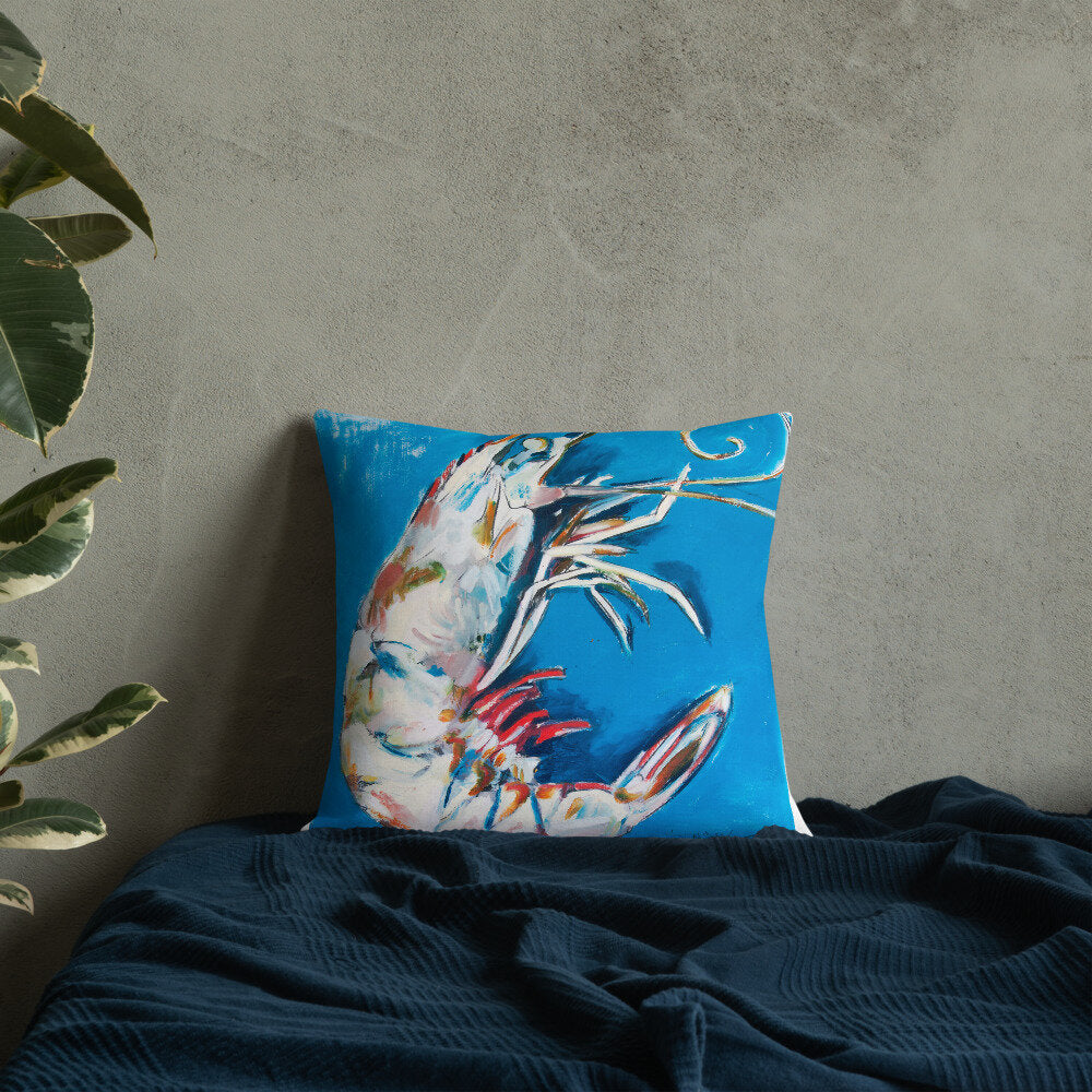 Aqua Shrimp Premium Pillow