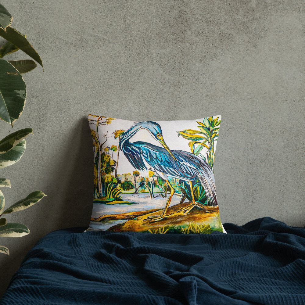 Blue Heron Premium Pillow